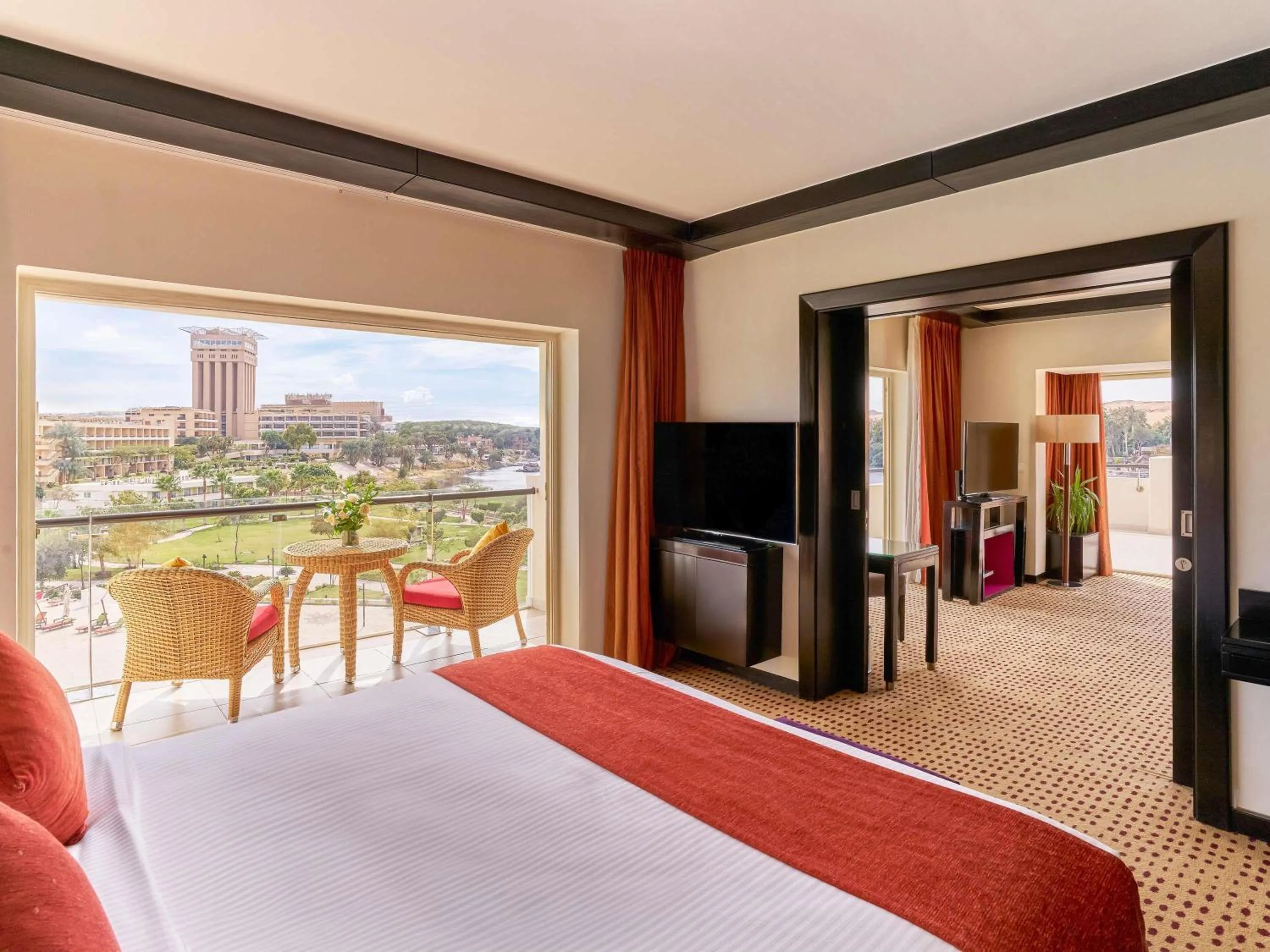 Junior King Suite with Nile View in Mövenpick Resort Aswan