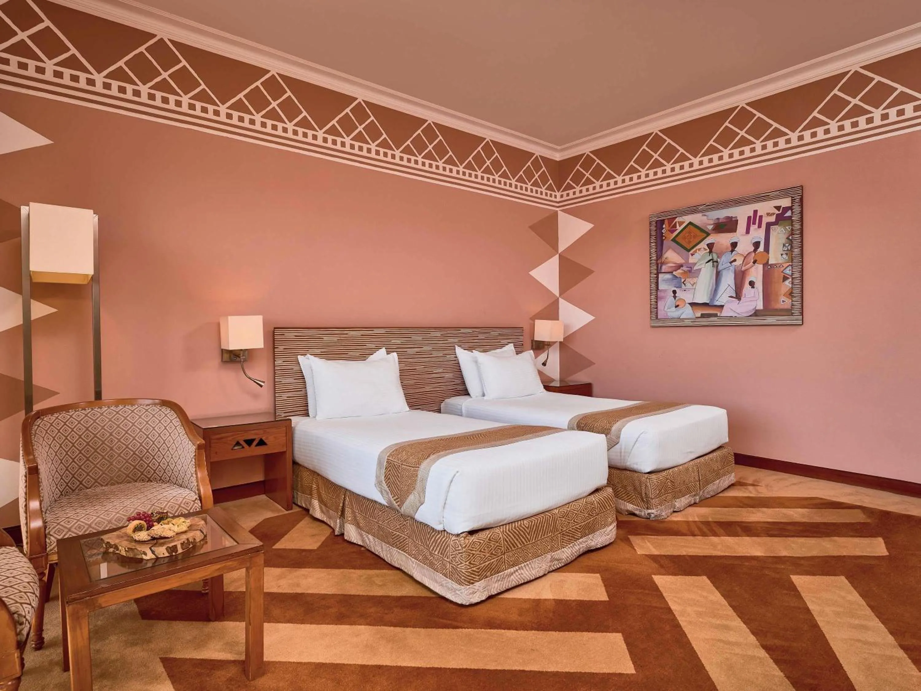 Classic Twin Room with Partial Nile View in Mövenpick Resort Aswan
