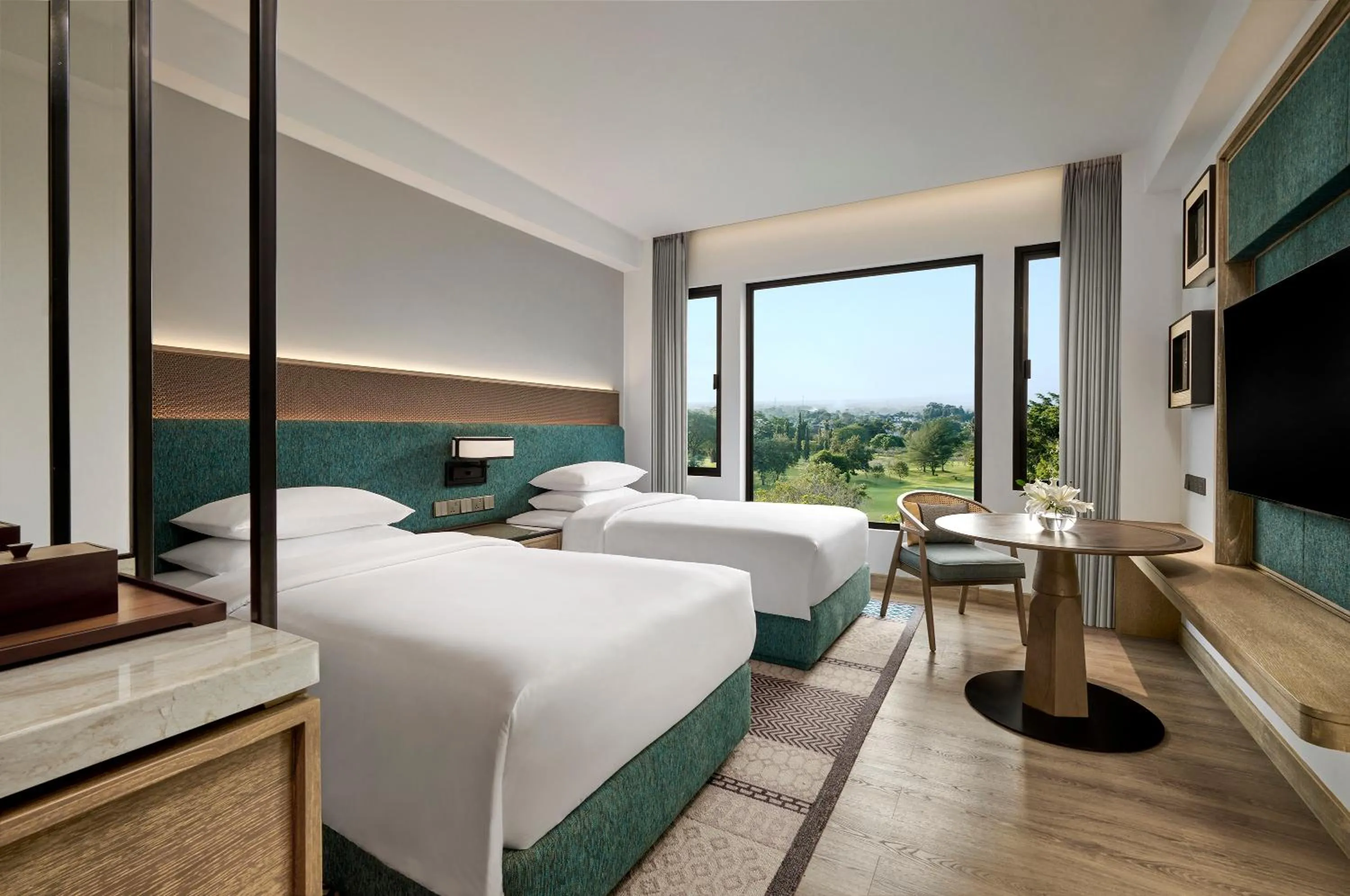 Premier Twin Room with Golf View in Hyatt Regency Yogyakarta