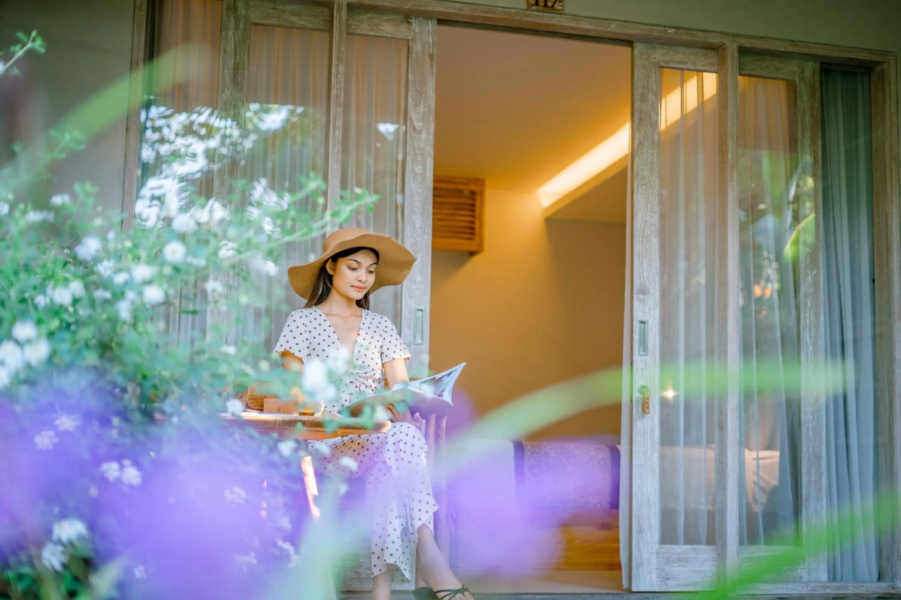 Deluxe Double Room with Balcony in Garden View Ubud