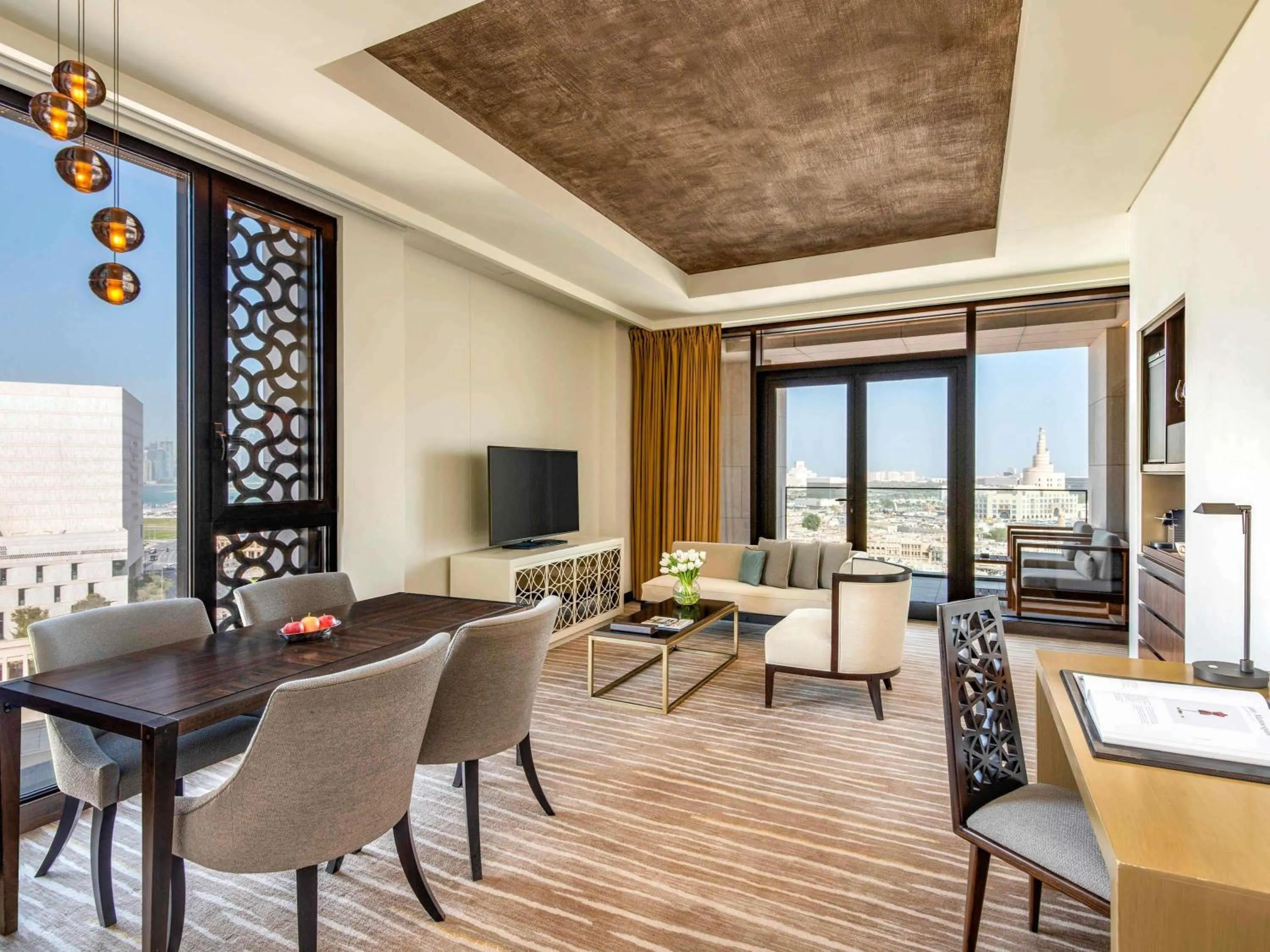One-Bedroom King Suite with Terrace and Living Area in Alwadi Hotel Doha - MGallery Collection