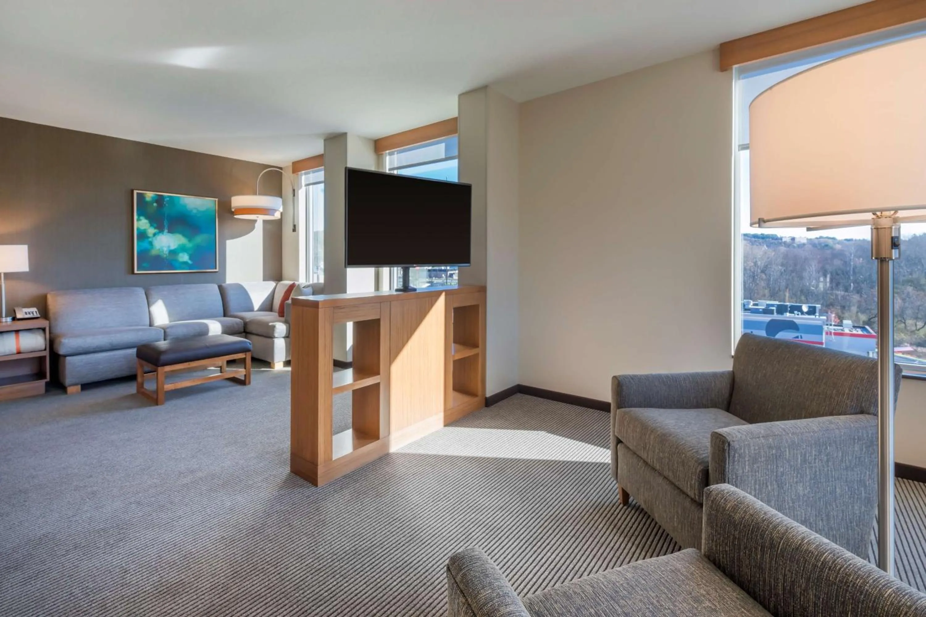 One-Bedroom King Suite with Sofa Bed and Kitchen in Hyatt Place Marlborough/Apex Center