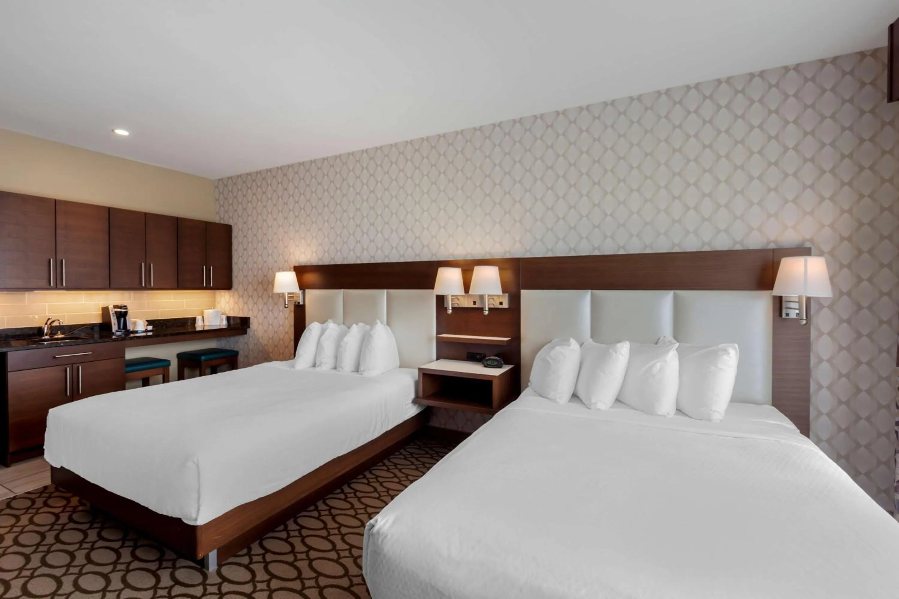 Queen Room with Two Queen Beds with Kitchenette- Non-Smoking in Best Western Plus St. John's Airport Hotel and Suites