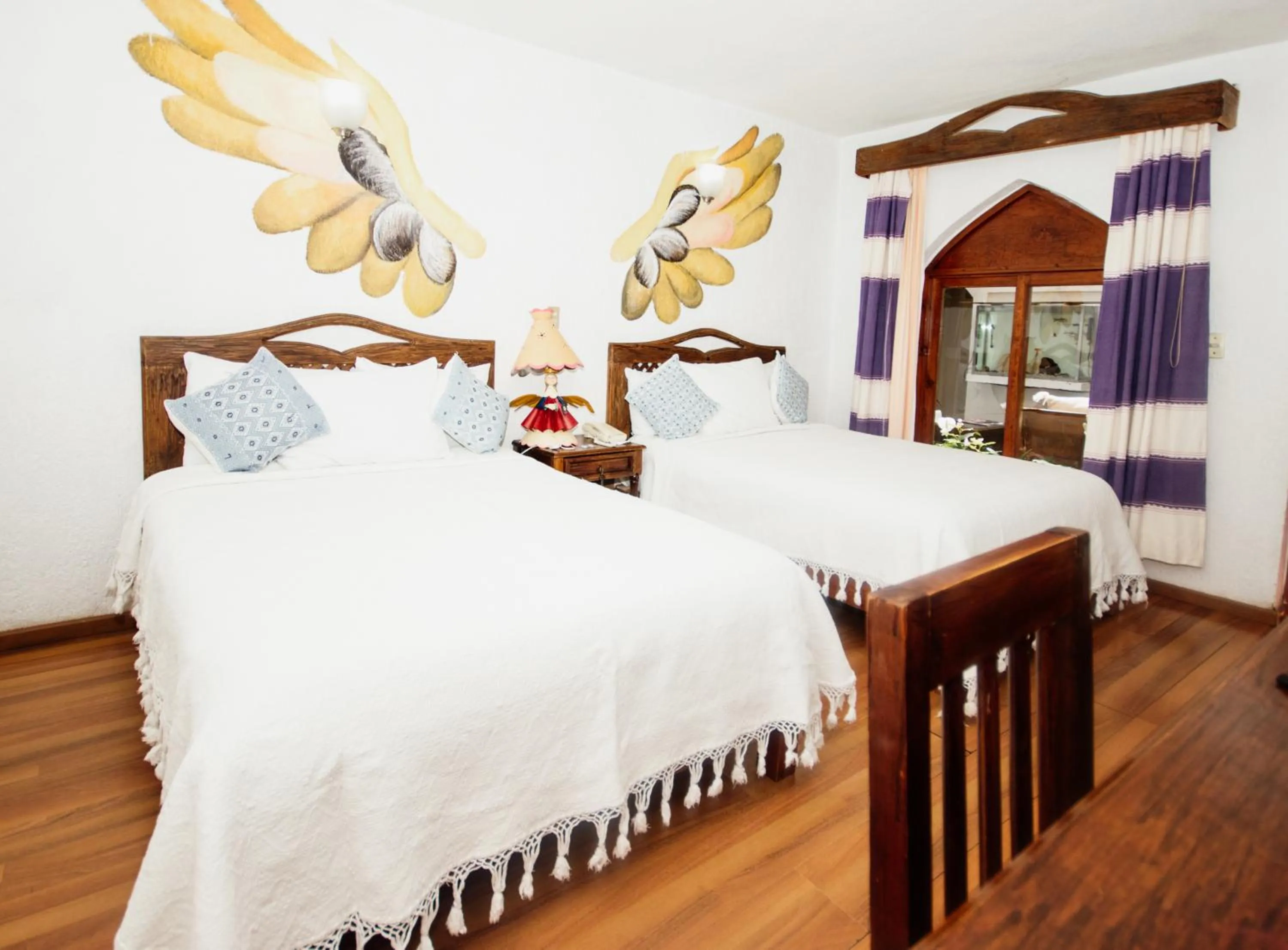 Double Room with Two Double Beds in Mansion de los Angeles