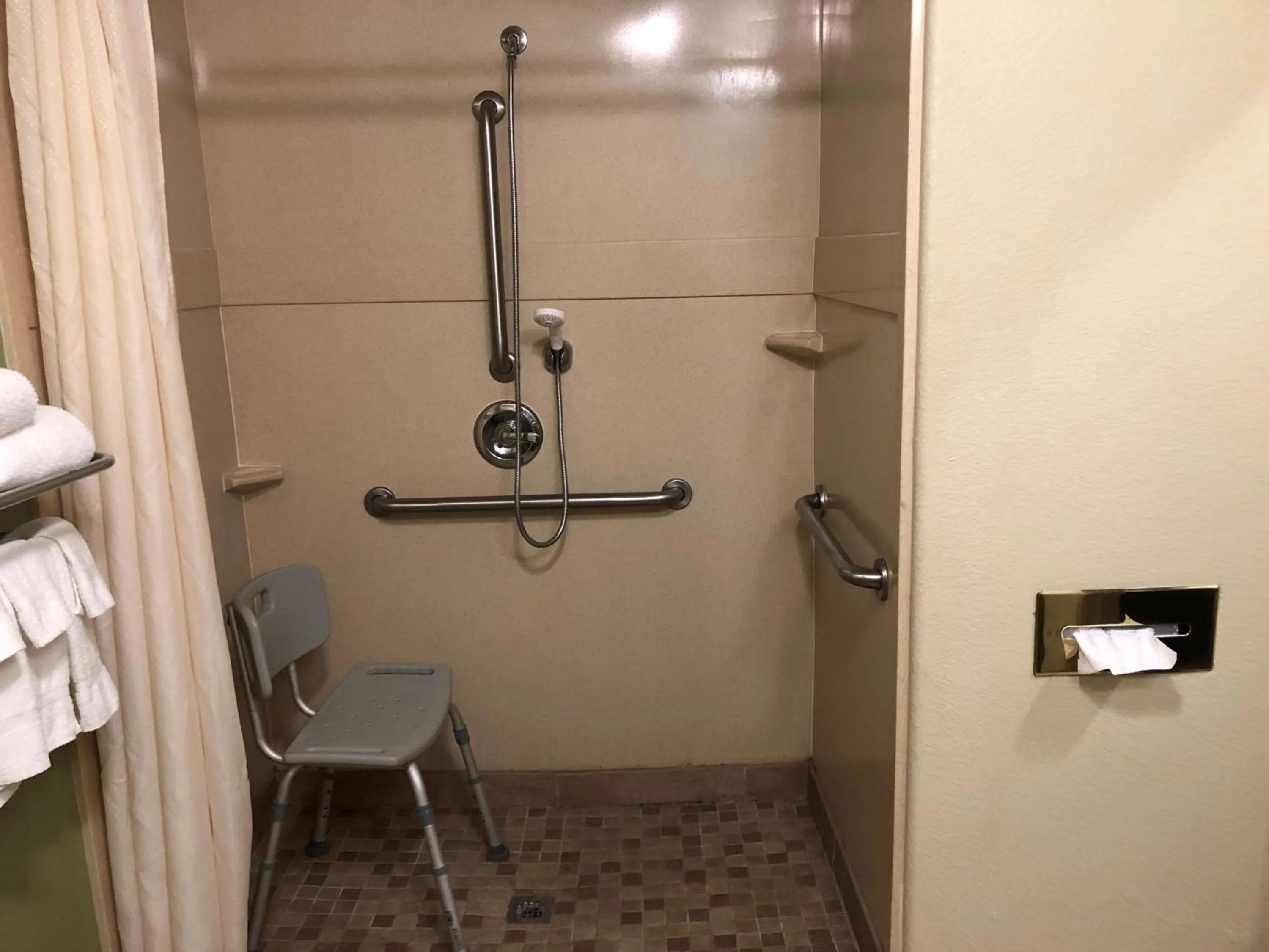 King Suite with Roll - In Shower - Disability Access in SureStay Plus Hotel by Best Western Near SeaWorld San Antonio