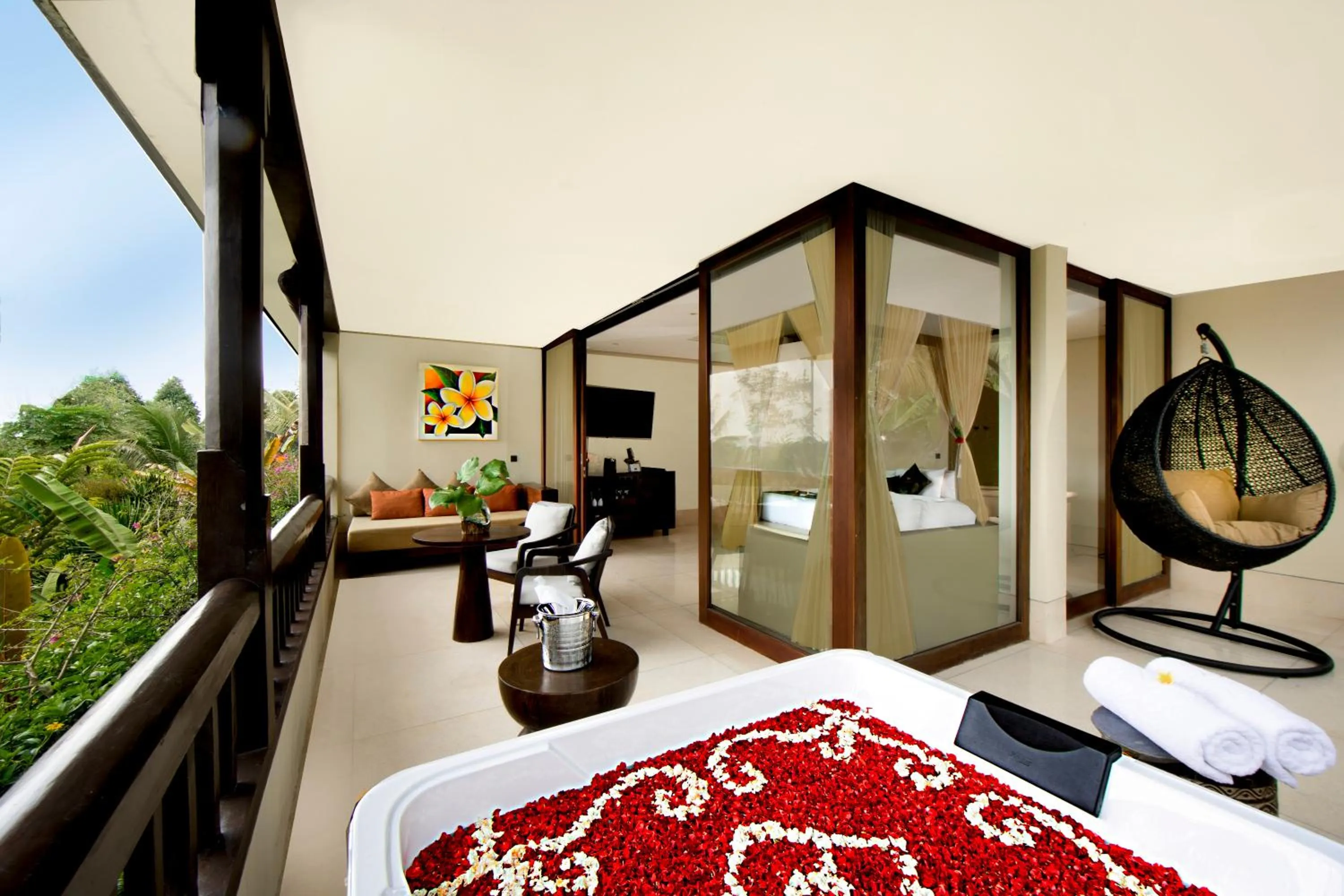 Panoramic Corner Jacuzzi Villa Suite with Free Daily Sunset Yoga and Afternoon Tea in Nandini Jungle by Hanging Gardens
