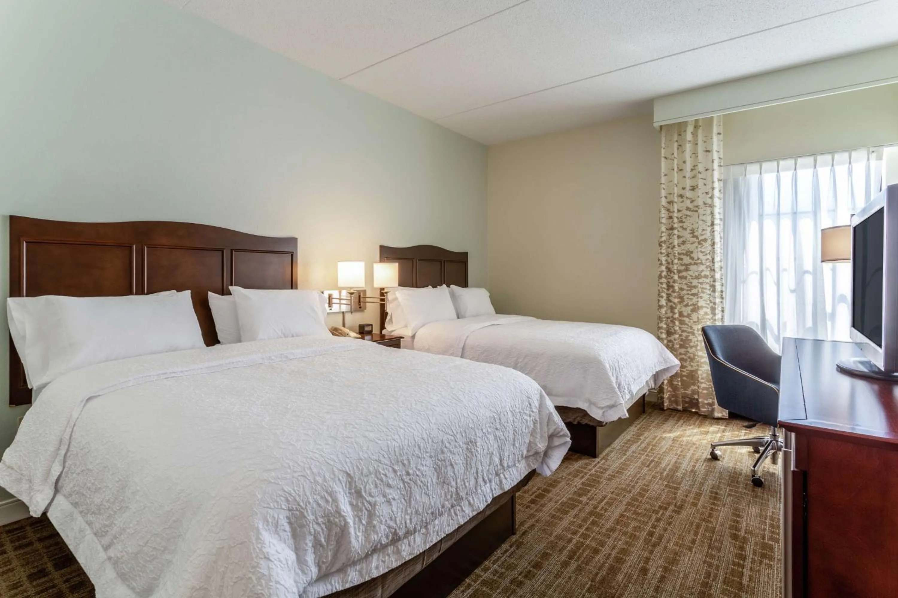 Queen Room with Two Queen Beds - Hearing Accessible in Hampton Inn Boston/Peabody