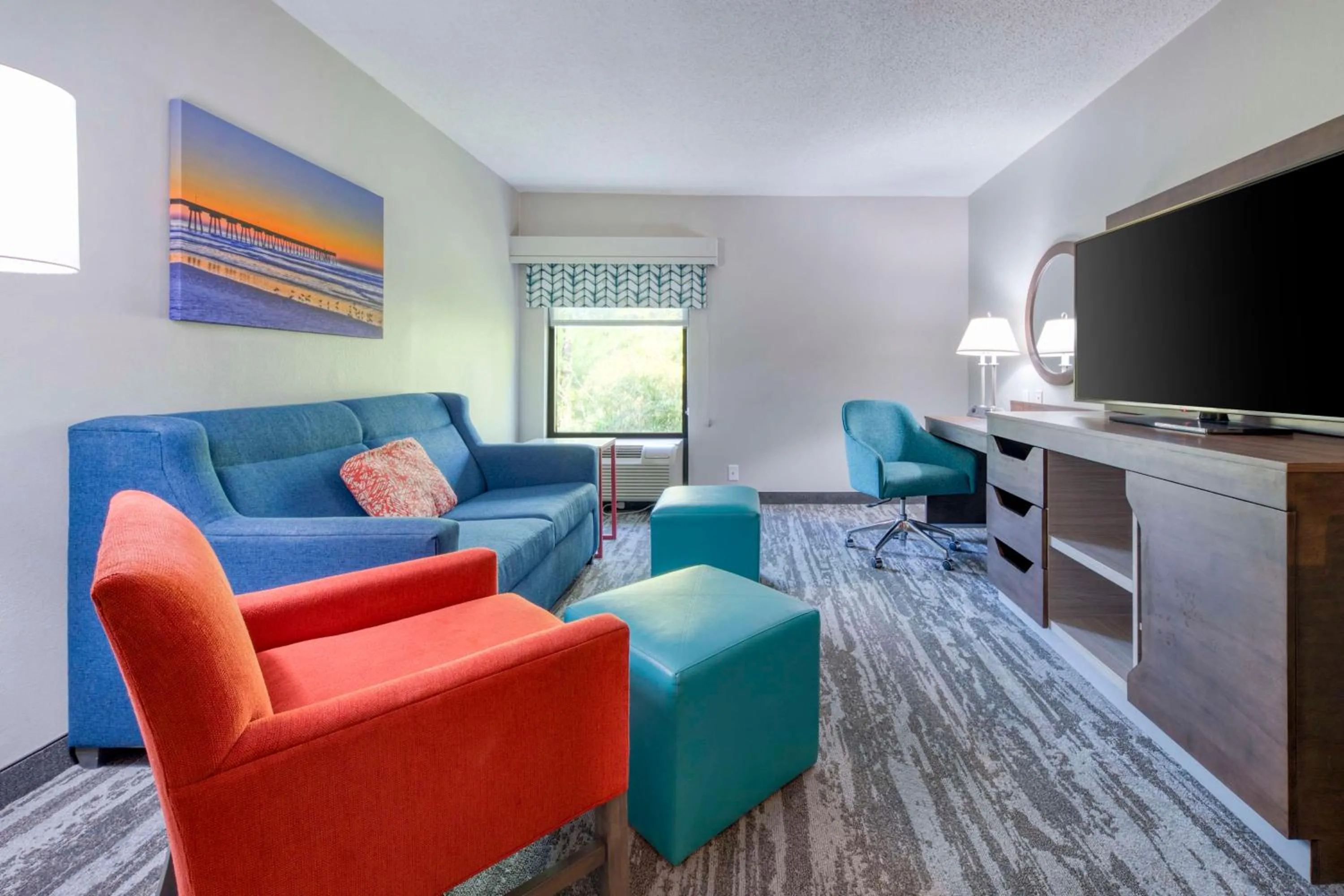 One-Bedroom Corner King Suite - Non-Smoking in Hampton Inn & Suites Wilmington/Wrightsville Beach