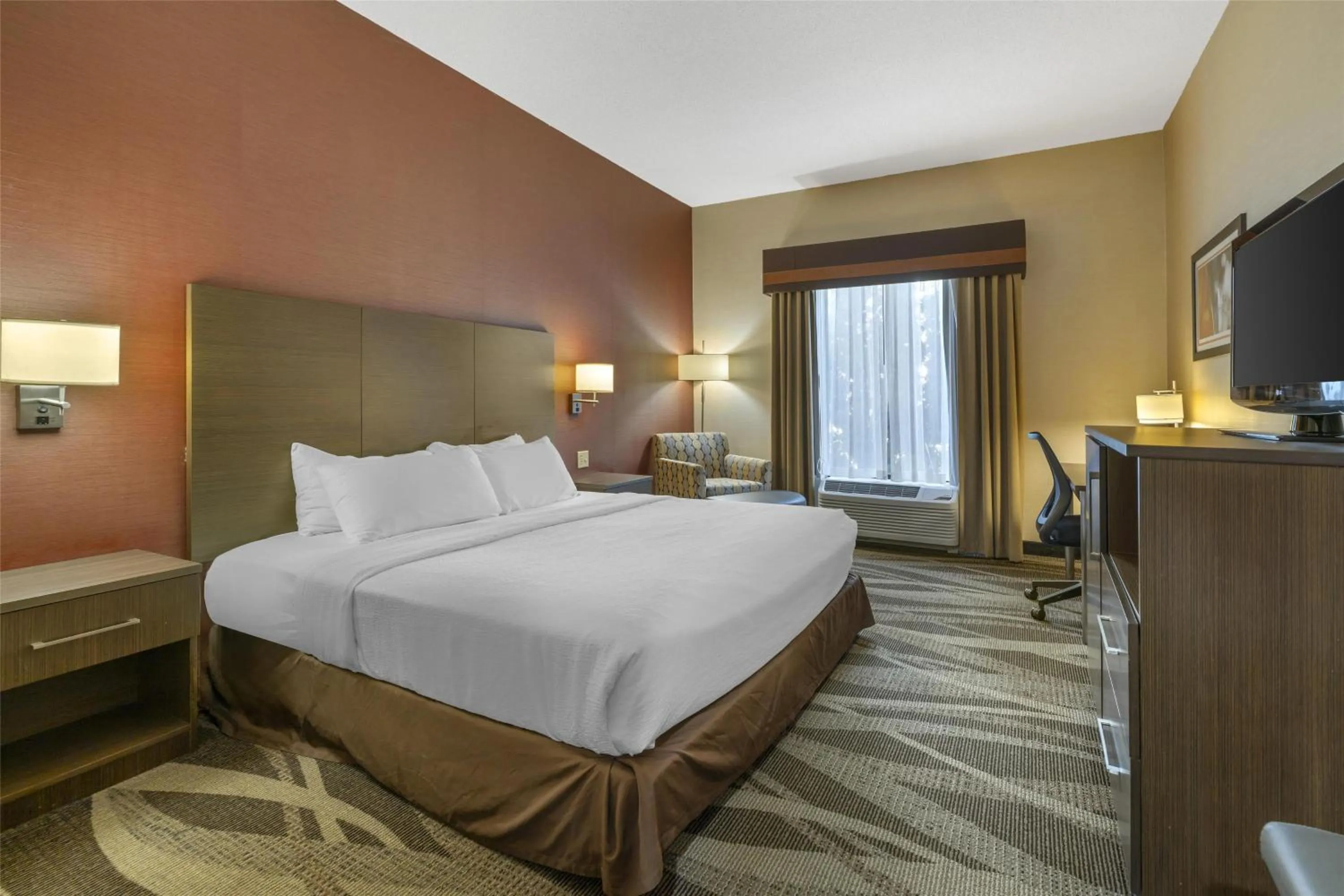 King Room with Roll-in Shower - Disability Access/Non-Smoking in Best Western Plus University Inn