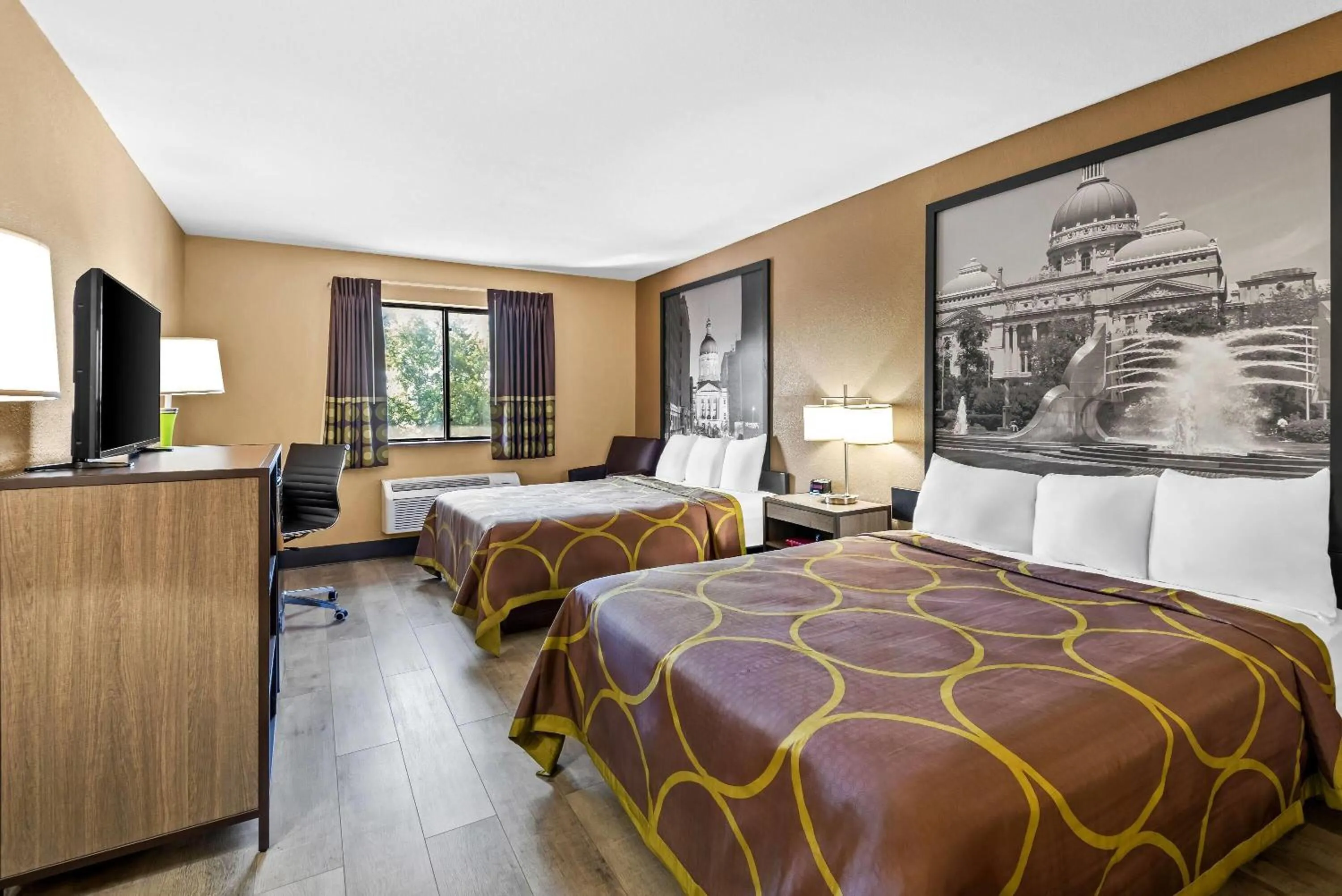 Queen Room with Two Queen Beds - Non-Smoking in Super 8 by Wyndham Terre Haute