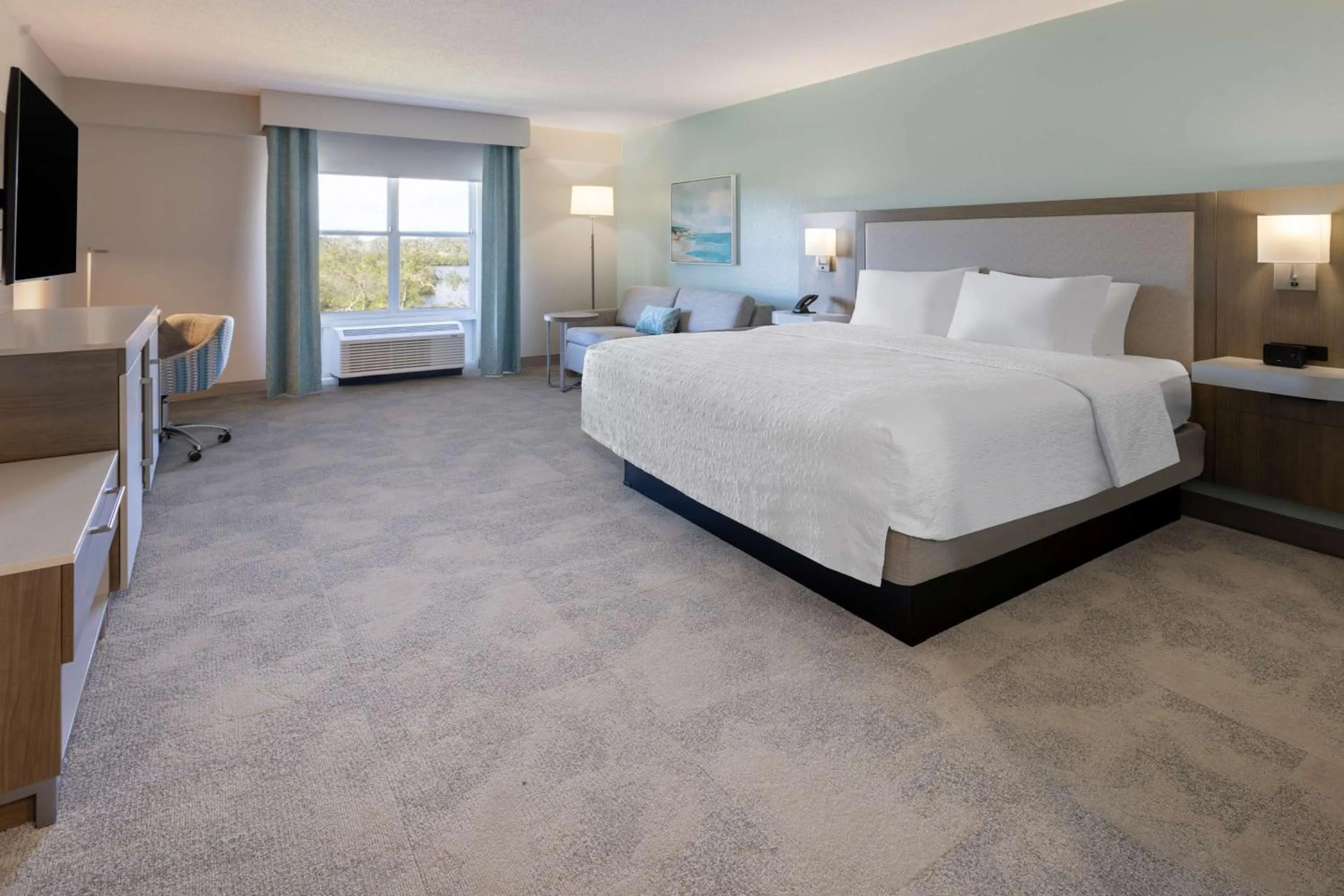 King Room with Sofa Bed and Study - Non-Smoking in Hampton Inn & Suites Venice Bayside South Sarasota