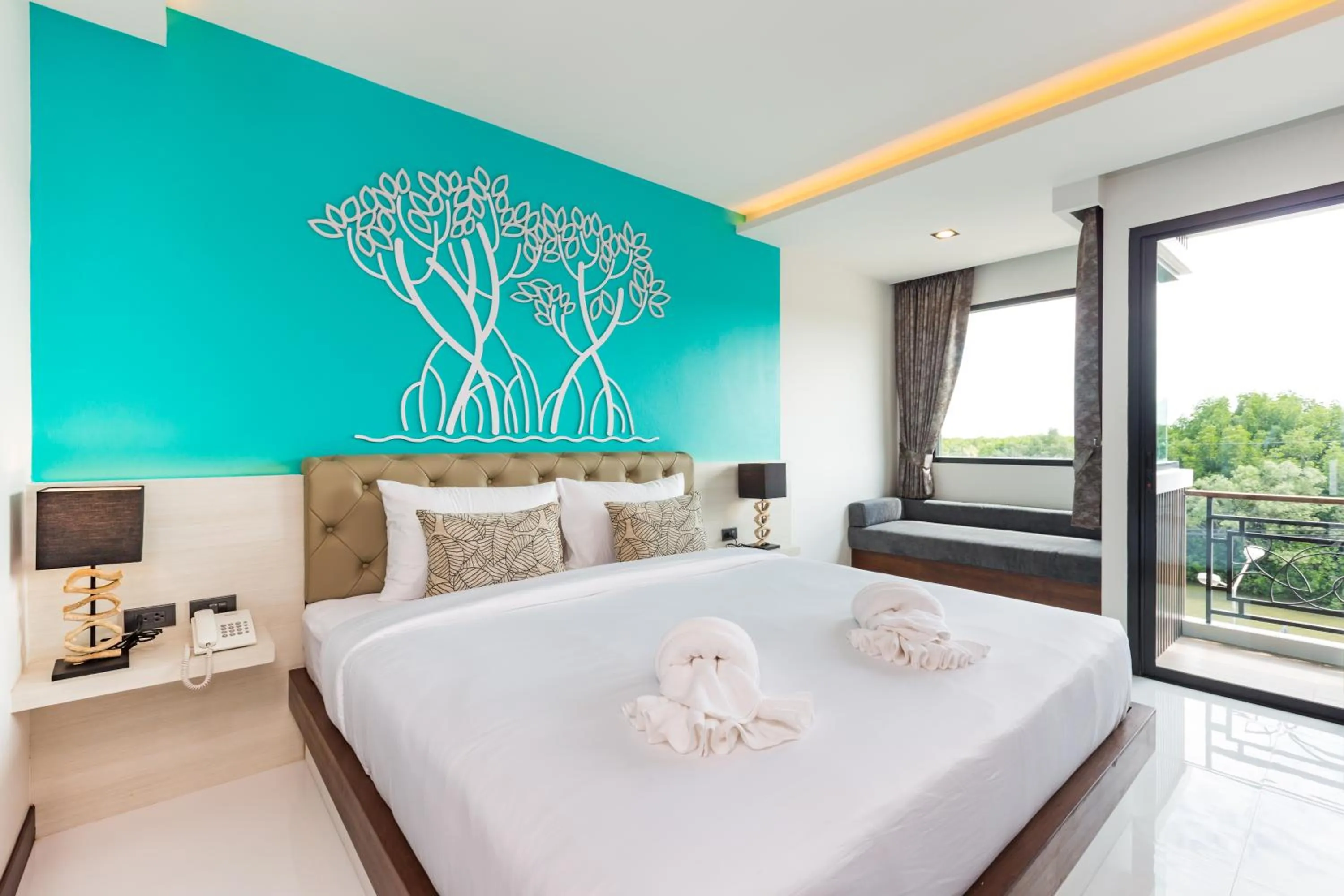 Deluxe King Room with River View in River Front Krabi Hotel