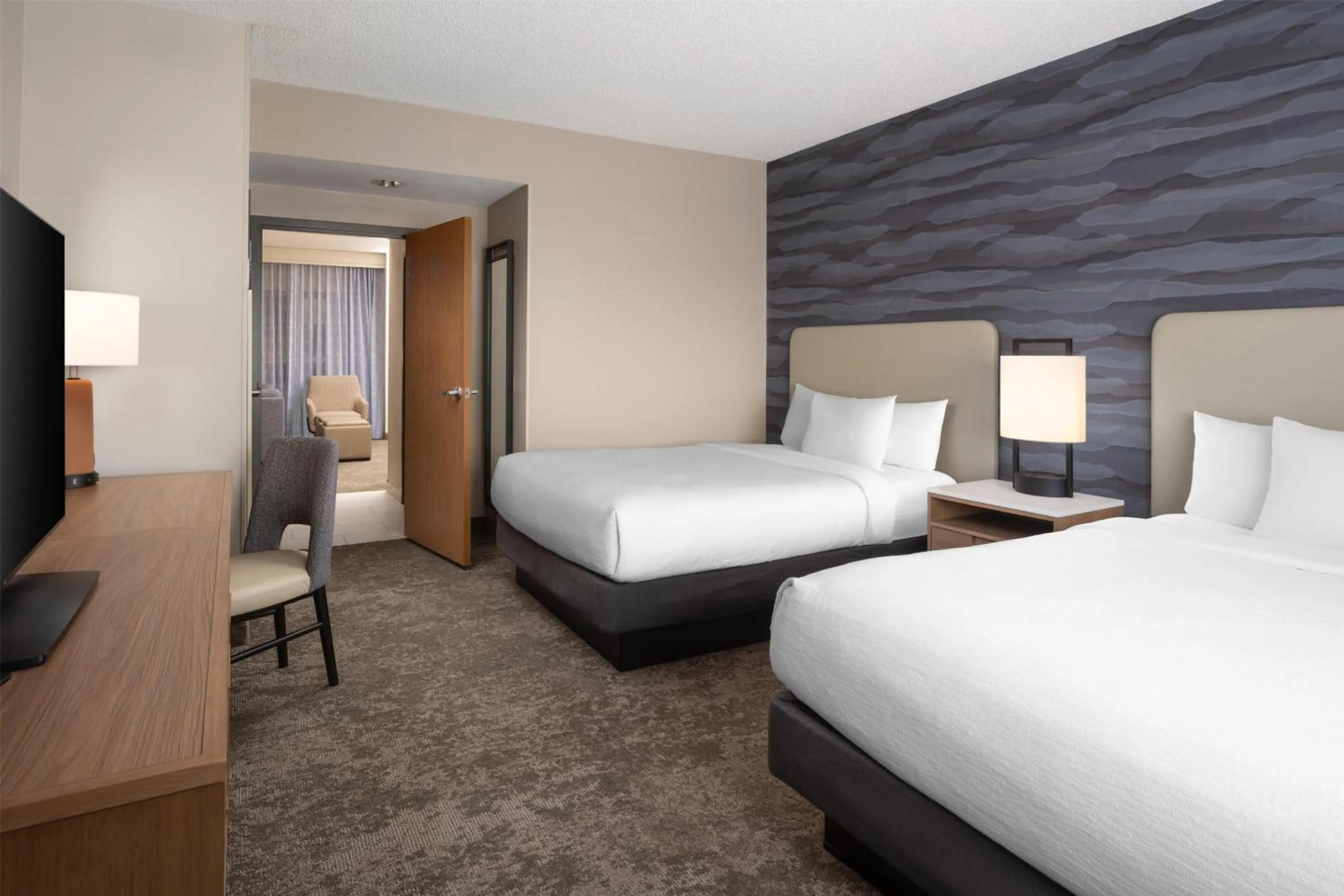 Two-Room Queen Suite with Two Queen Beds in Embassy Suites North Charleston Airport Hotel Convention