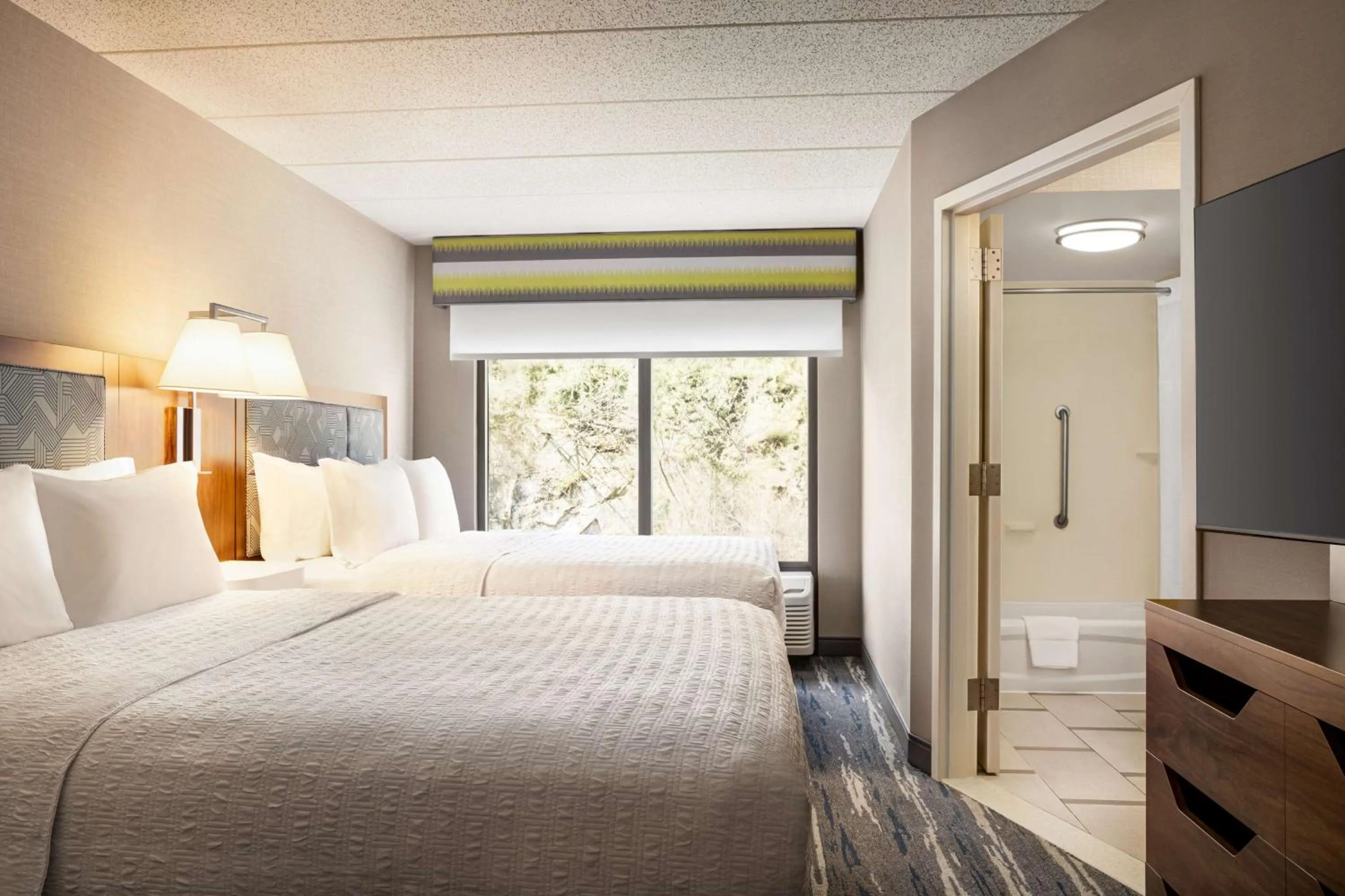 Queen Room with Two Queen Beds and Sofa Bed in Hampton by Hilton Shelton