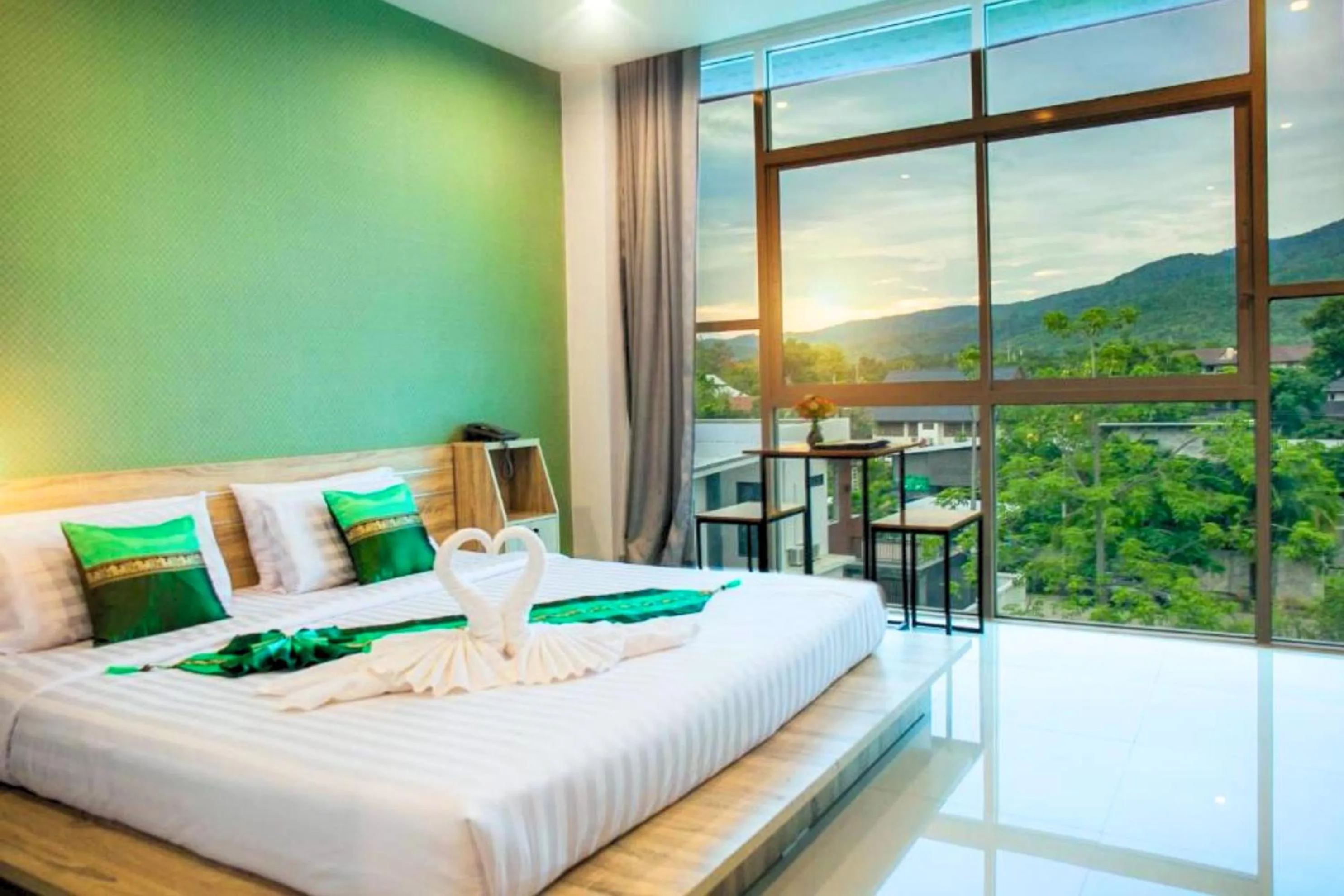 Double Room with Mountain View in Km Hotel Chiang Mai