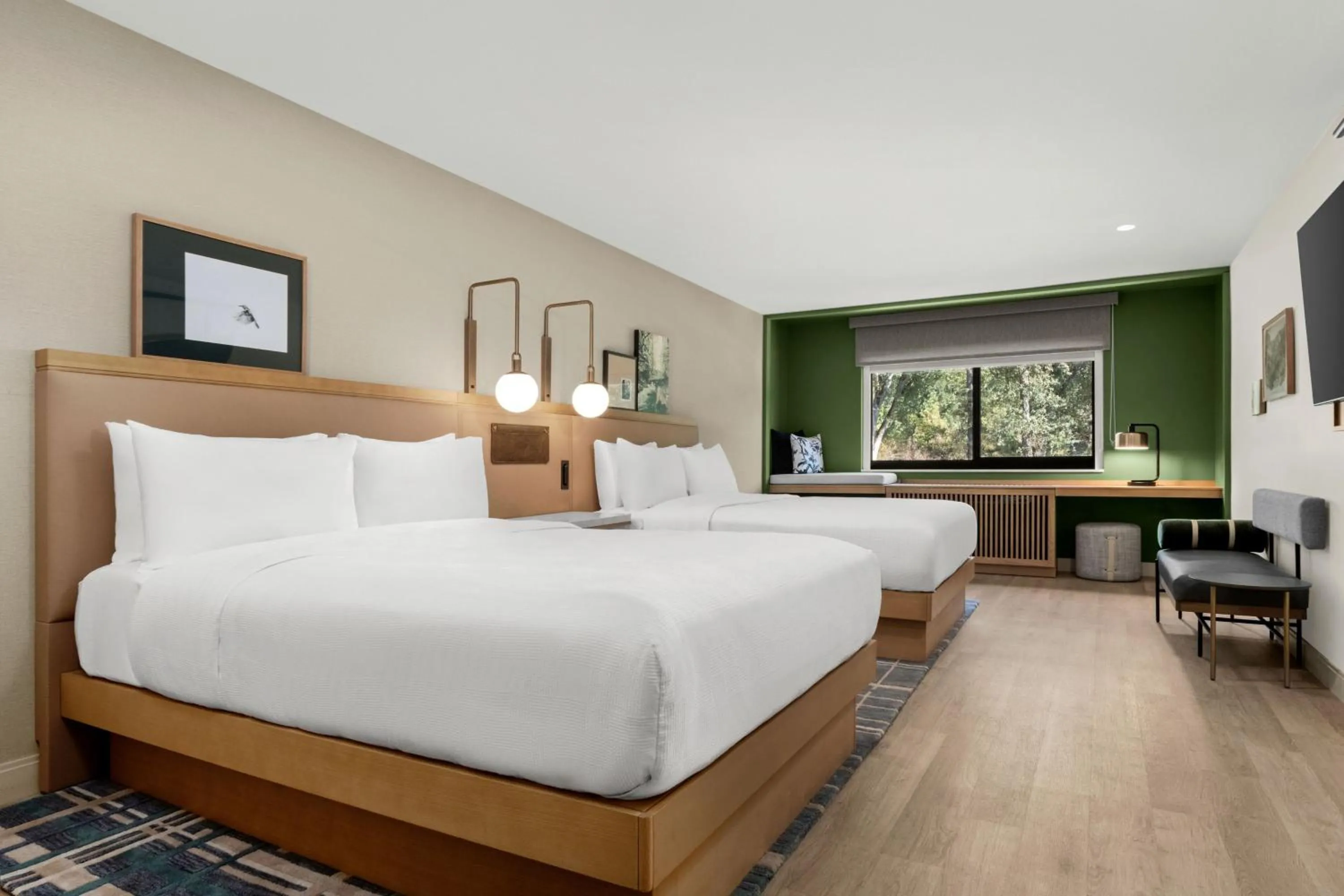 Standard Queen Room with Two Queen Beds in The Inelle, Oakhurst Yosemite, a Tribute Portfolio Hotel