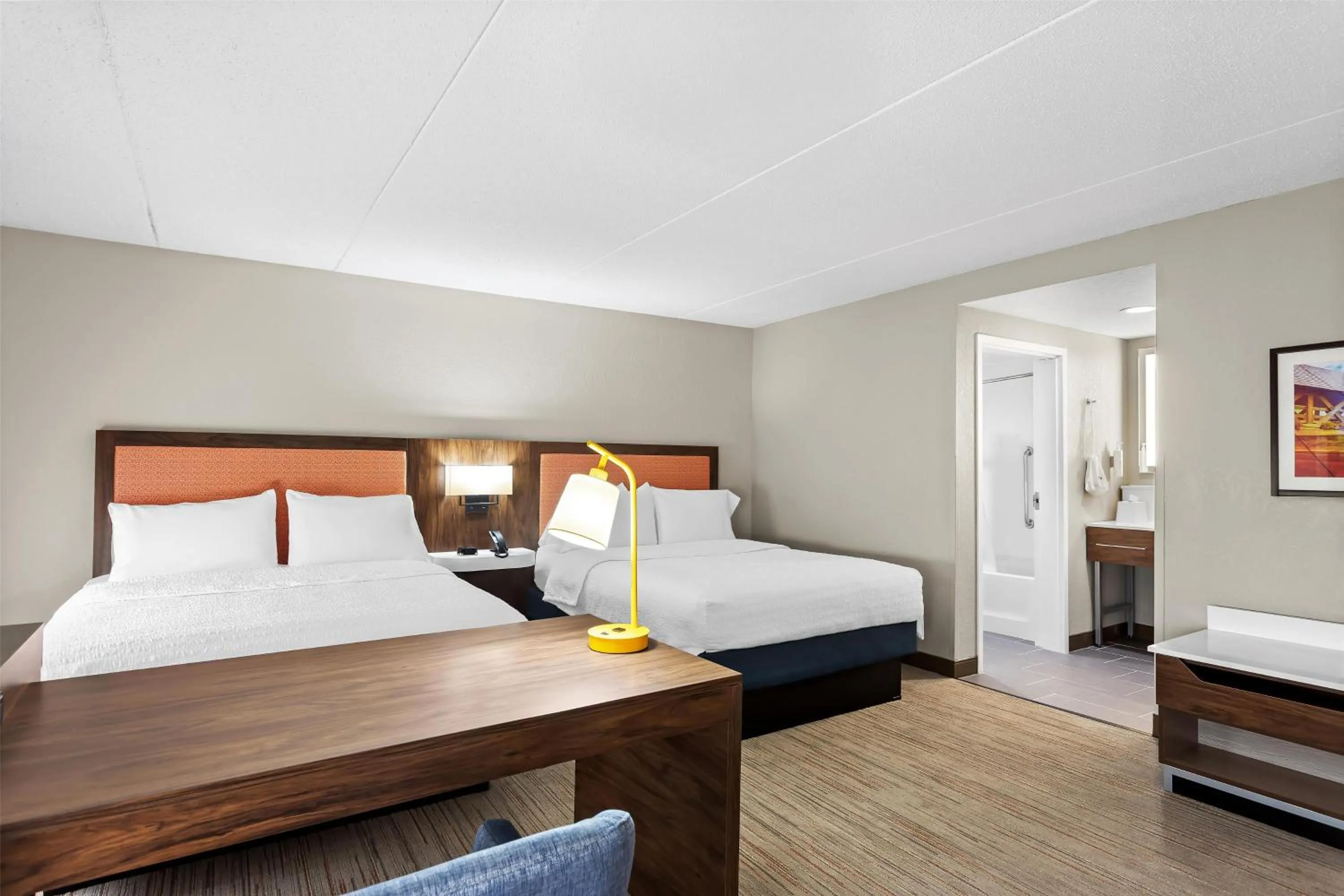 Queen Studio Suite with Two Queen Beds and Sofa Bed - Non-Smoking in Hampton Inn & Suites Bolingbrook