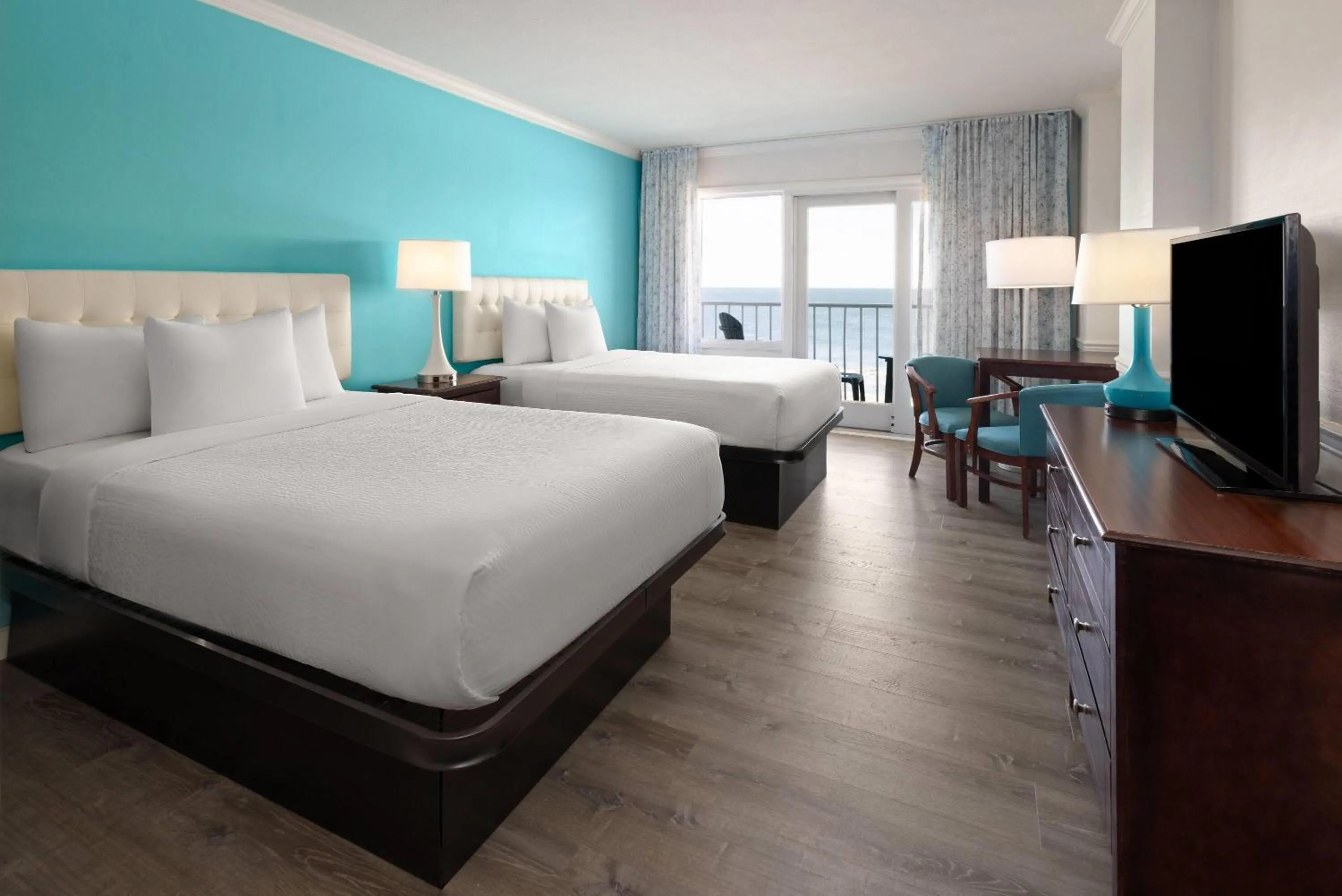 Oceanfront Room with Two Double Beds - Non Smoking in Howard Johnson Plaza by Wyndham Ocean City Oceanfront