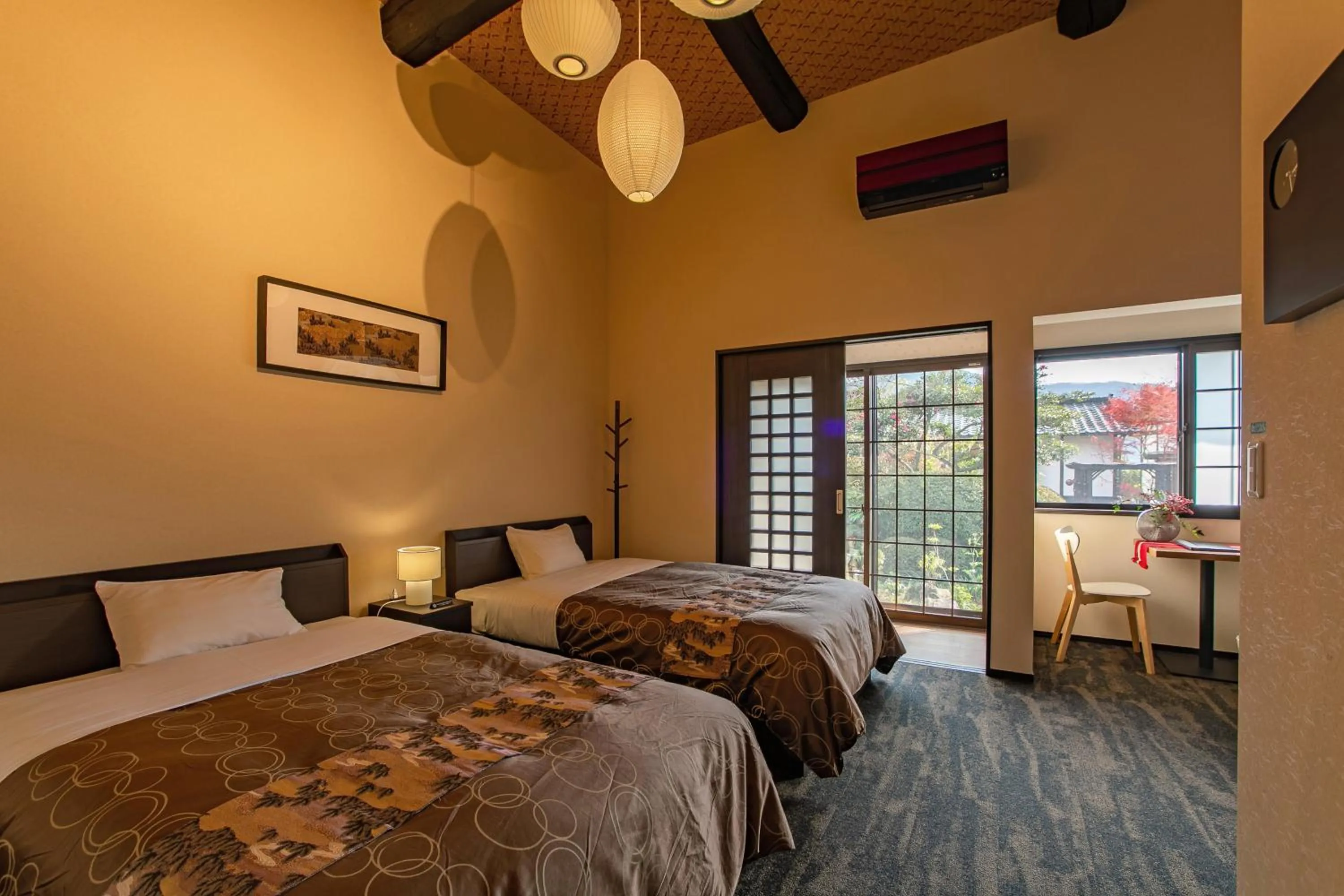 Twin Room A - Main Building (No Pets Allowed) in Yufuin Lamp no Yado