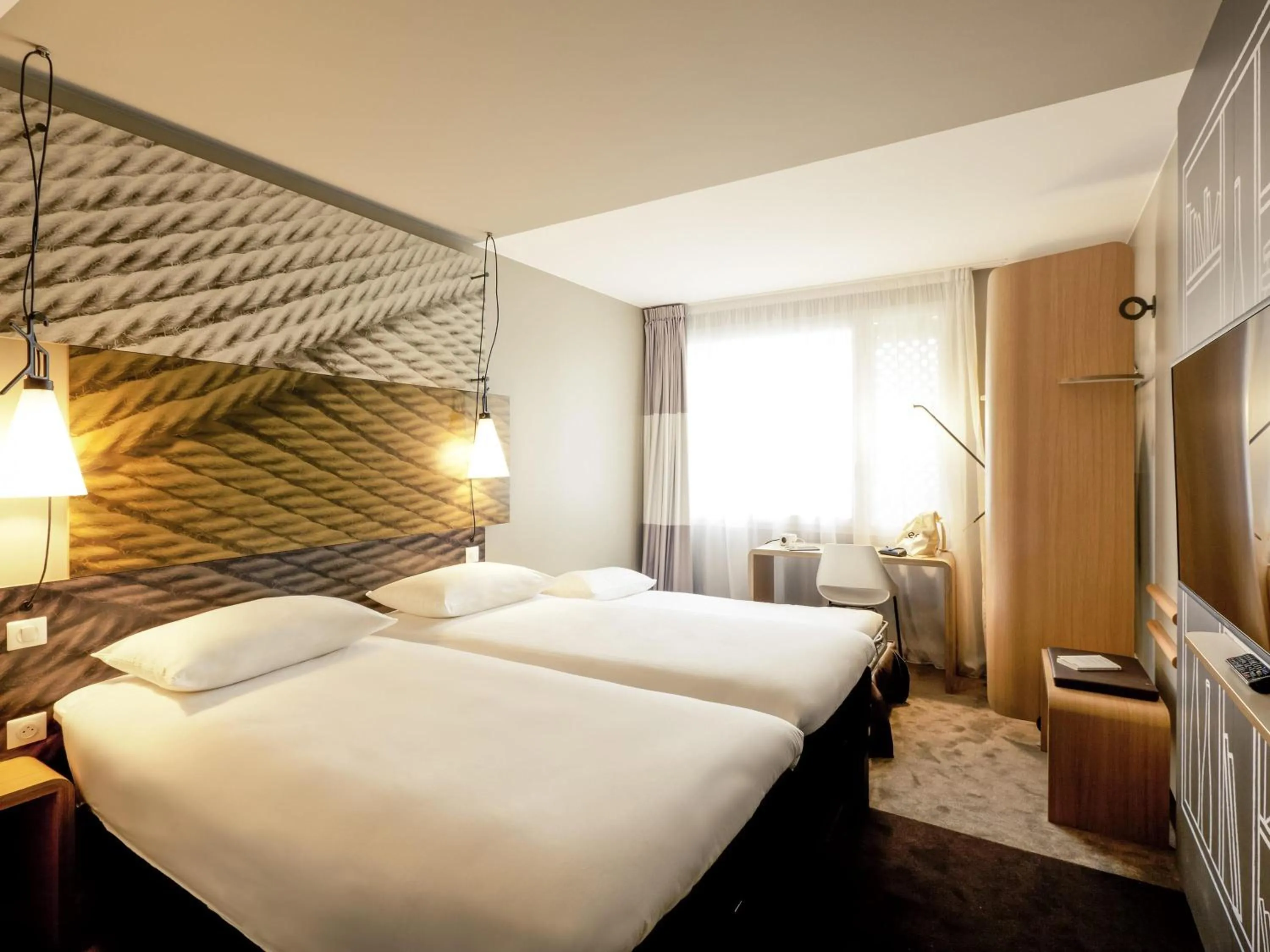 Standard Room With Twin Beds And Sofa Bed in ibis Lyon Carre De Soie