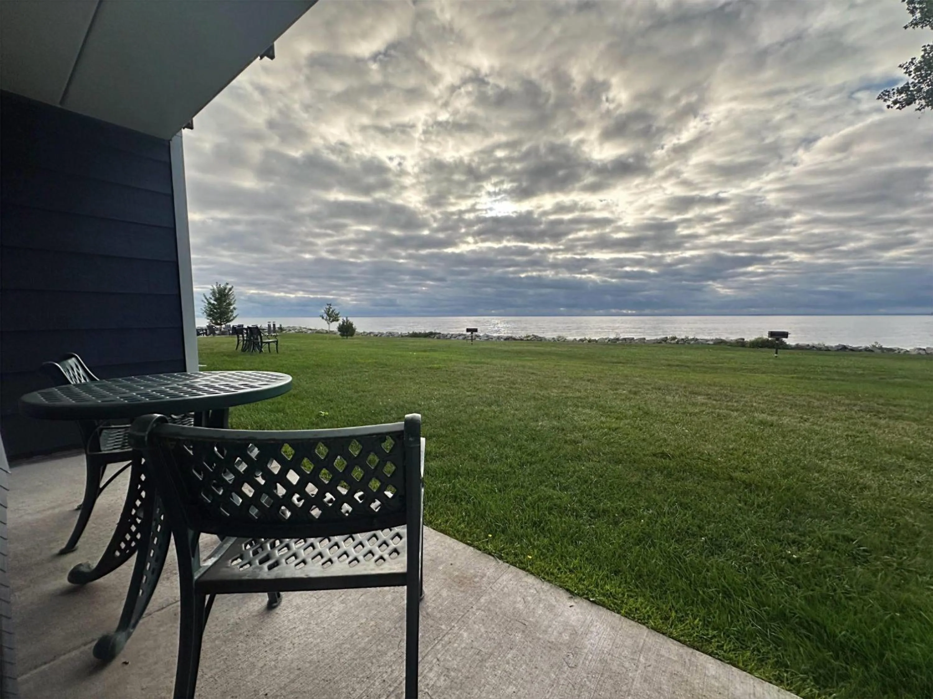 1 King Bed, Efficiency Room, Water View, 1st Floor, Non-Smoking in AmericInn by Wyndham Menominee