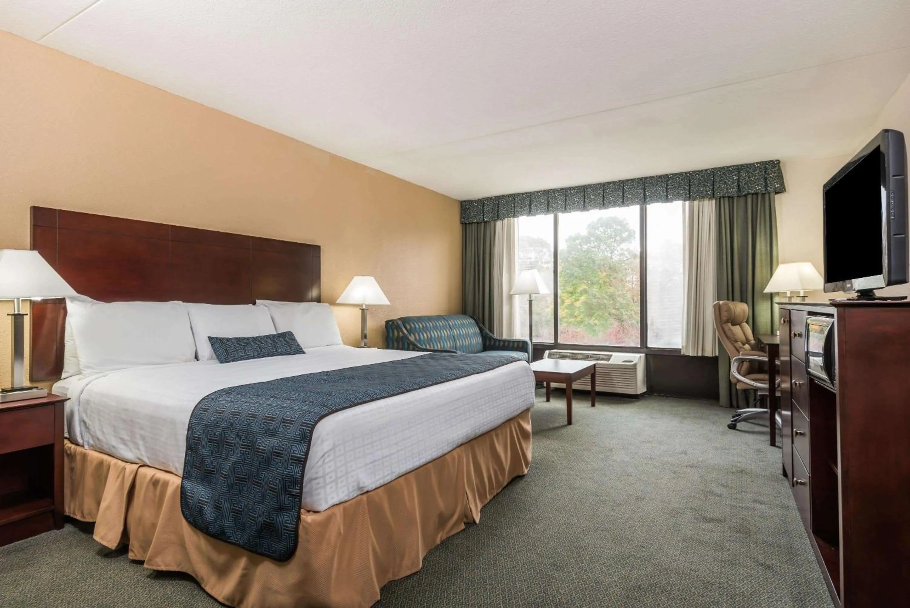 Deluxe King Room in Wyndham Garden Williamsburg Busch Gardens Area