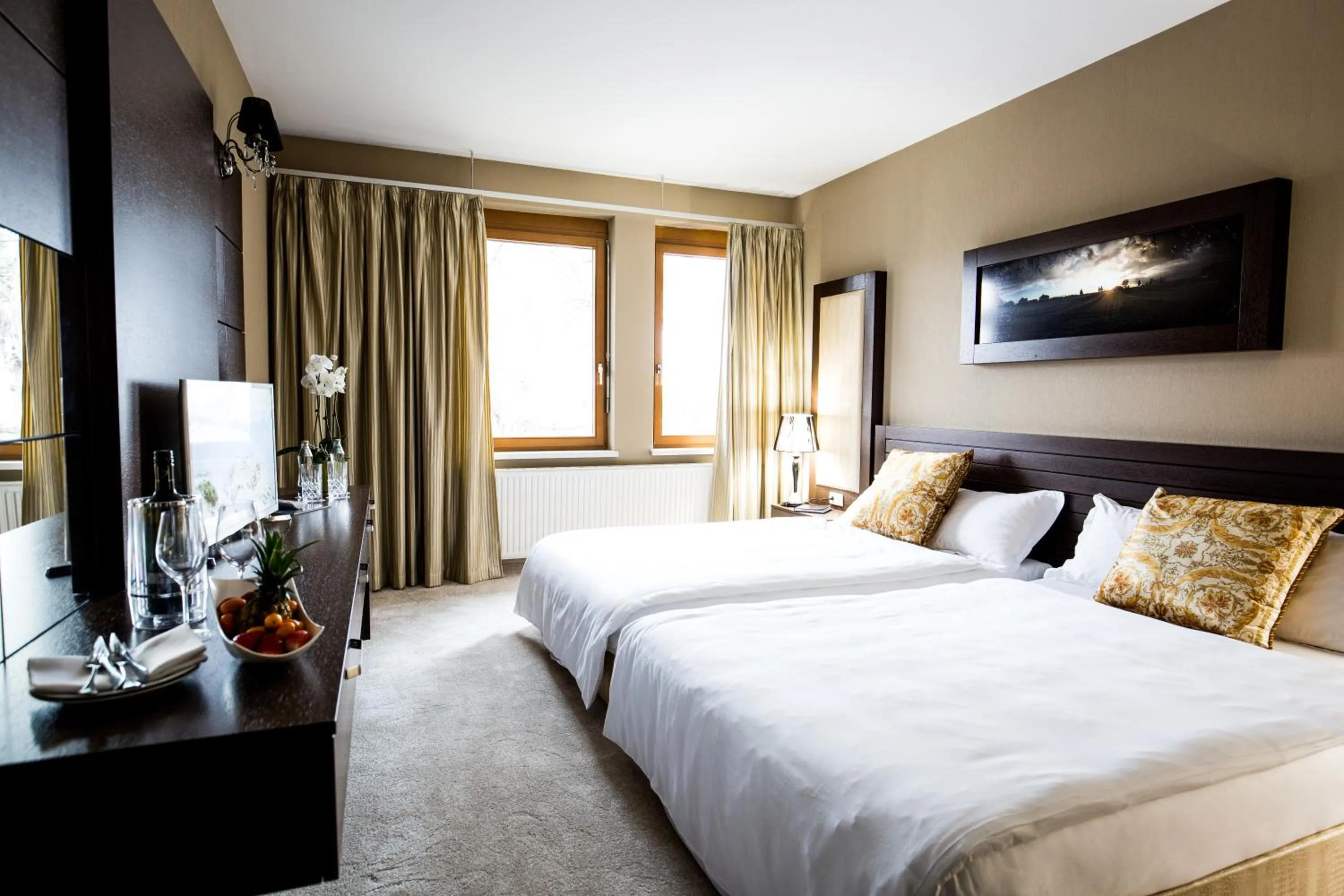 Twin Room with Bath in River Lodge