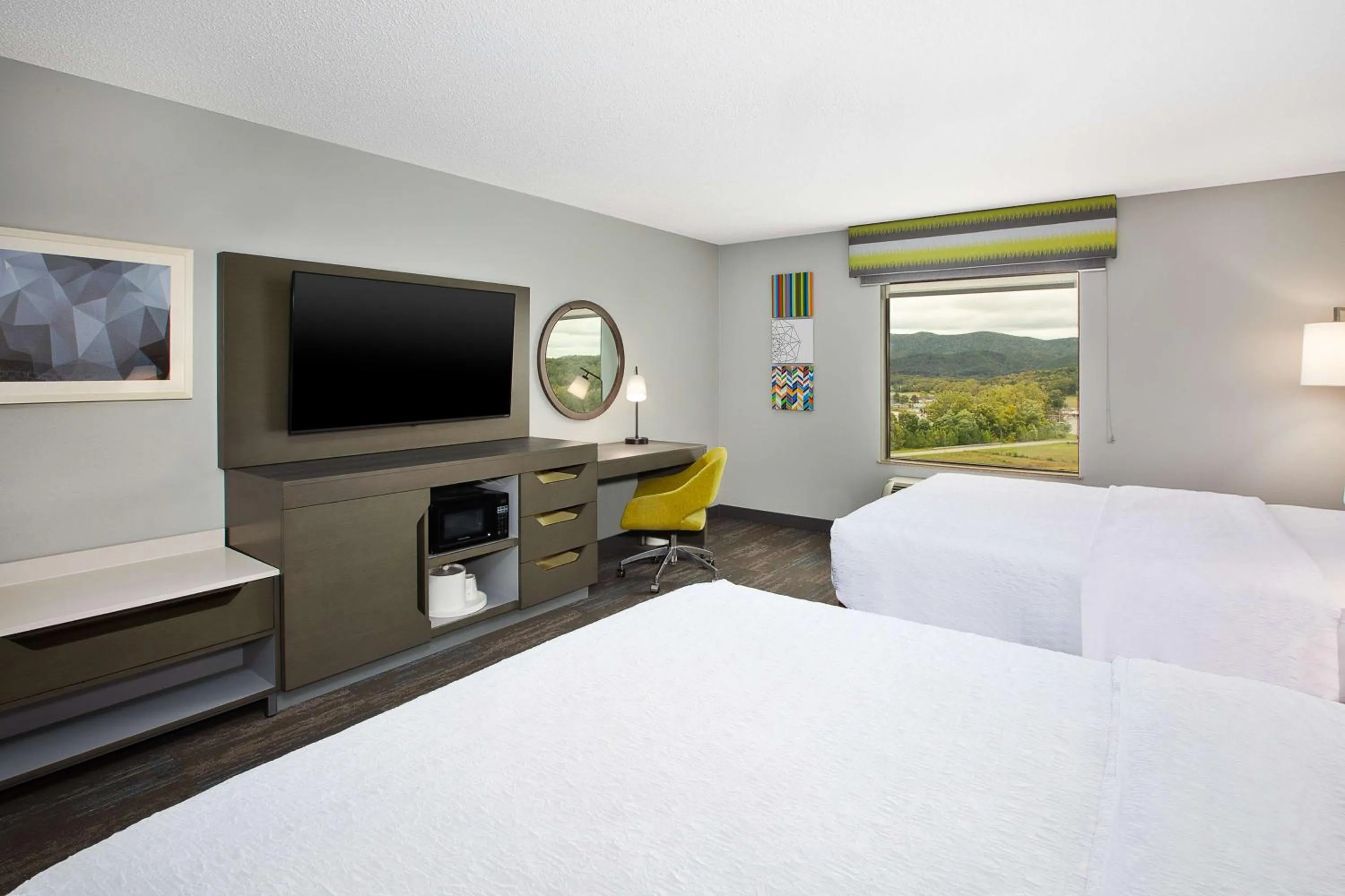 Double Room with Two Double Beds and Mountain View - Non-Smoking in Hampton Inn Elkins