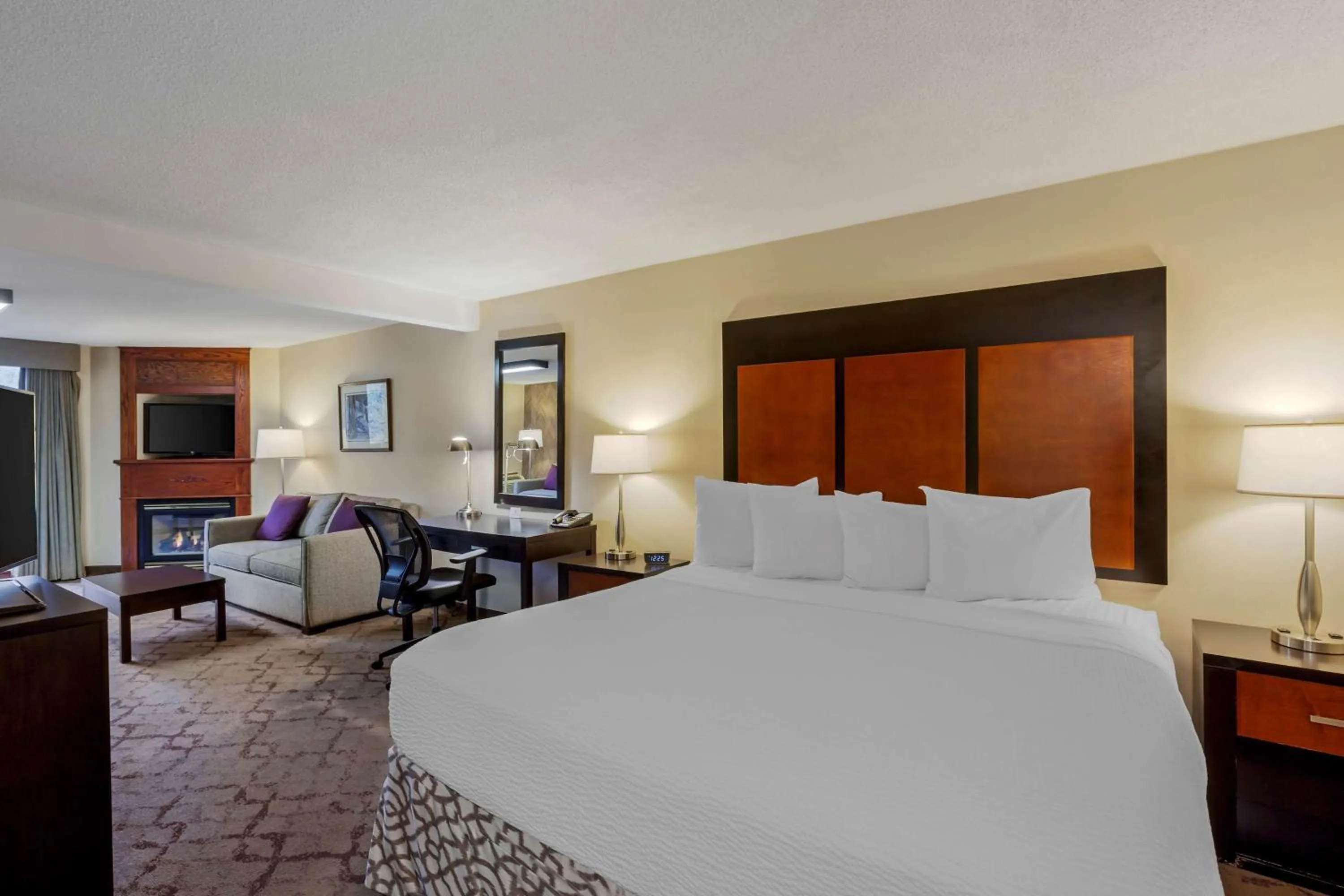 King Suite with Sofa Bed and Fireplace - Non-Smoking  in Best Western Plus Otonabee Inn
