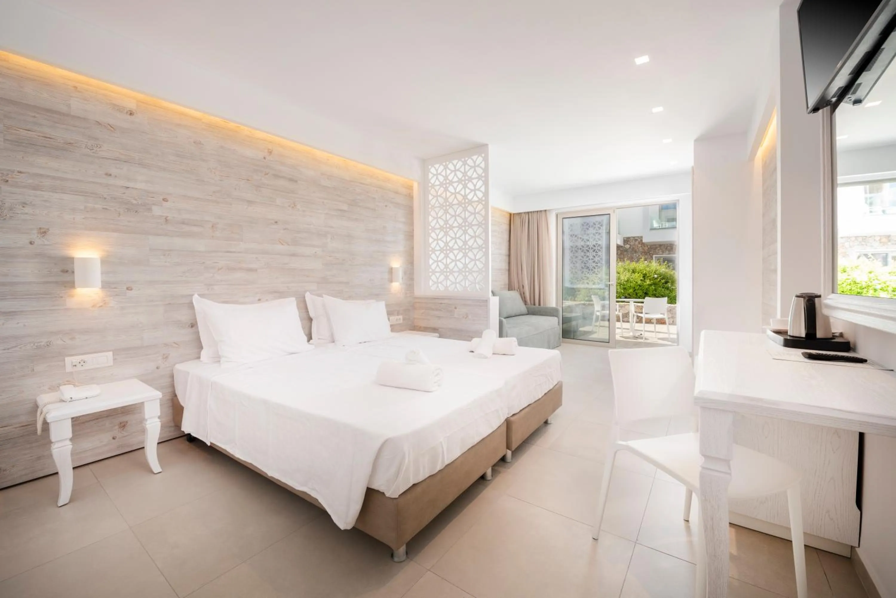 Deluxe Veranda with Pool View in Apollon Windmill Boutique Hotel - Adults Only