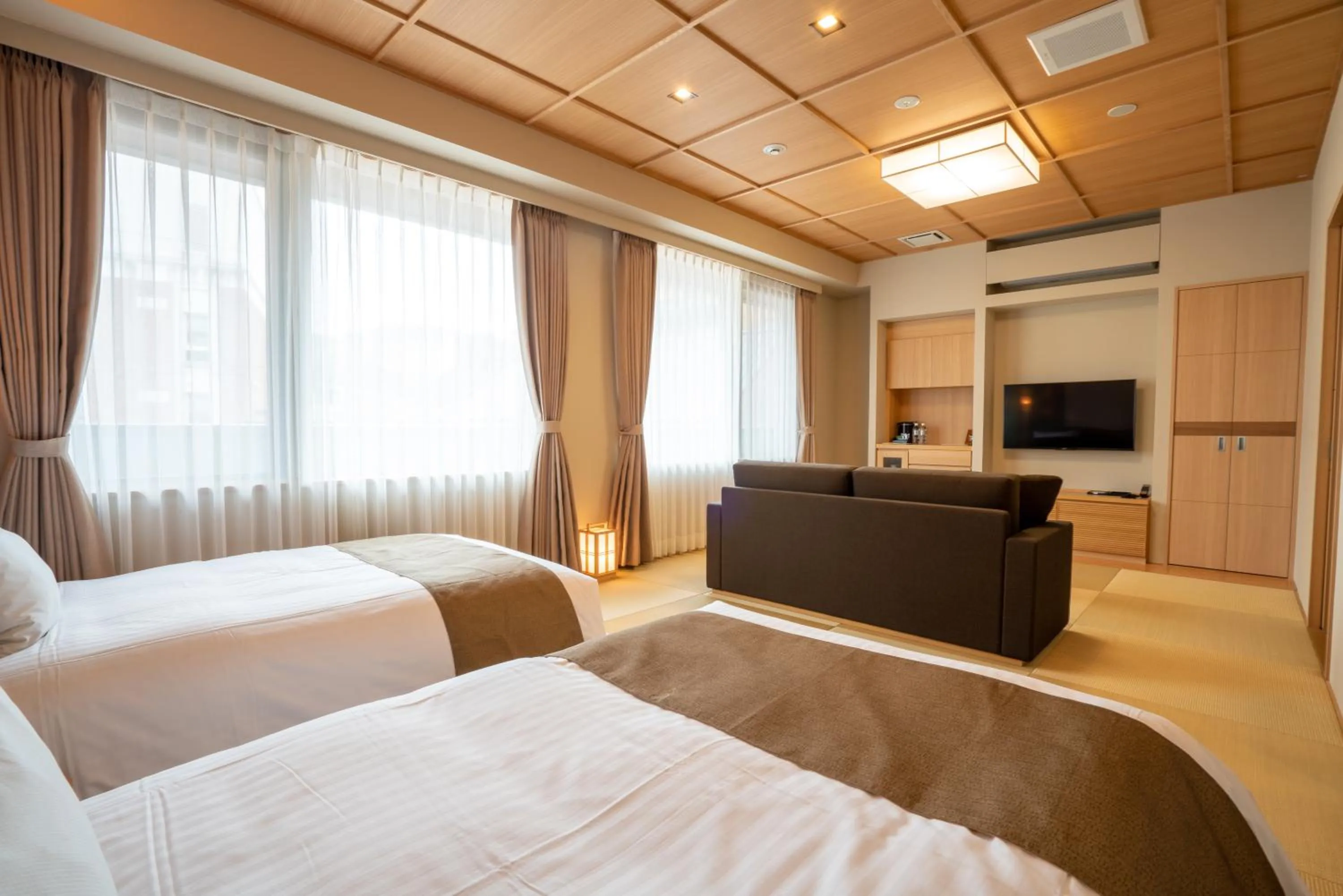 Japanese-Style Deluxe Twin Room - single occupancy - Non-Smoking in Kowakuen Haruka