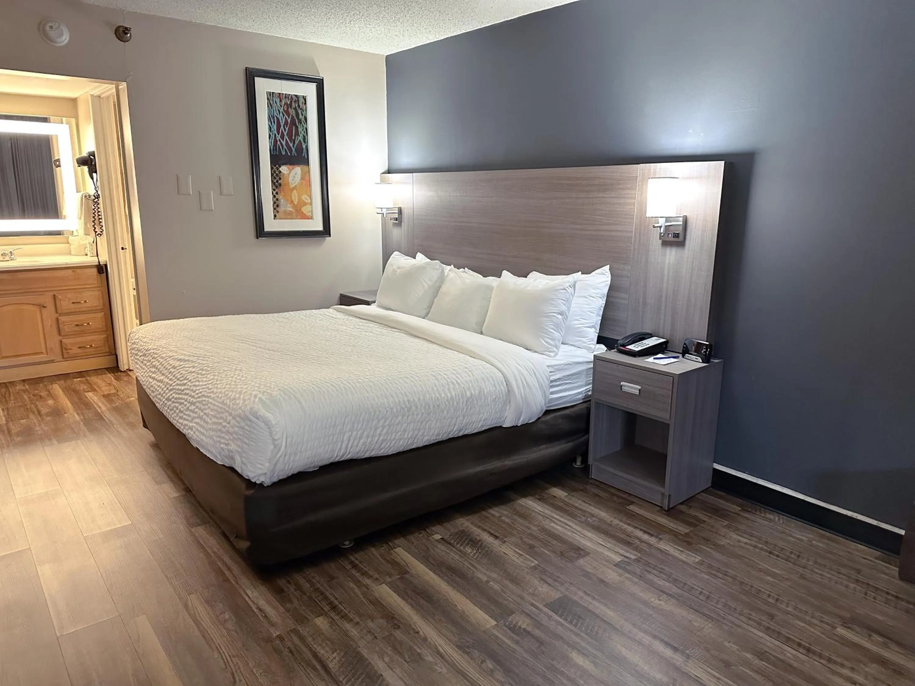 Efficiency King Room Accessible Tub - Accessible/Non-Smoking in Clarion Inn