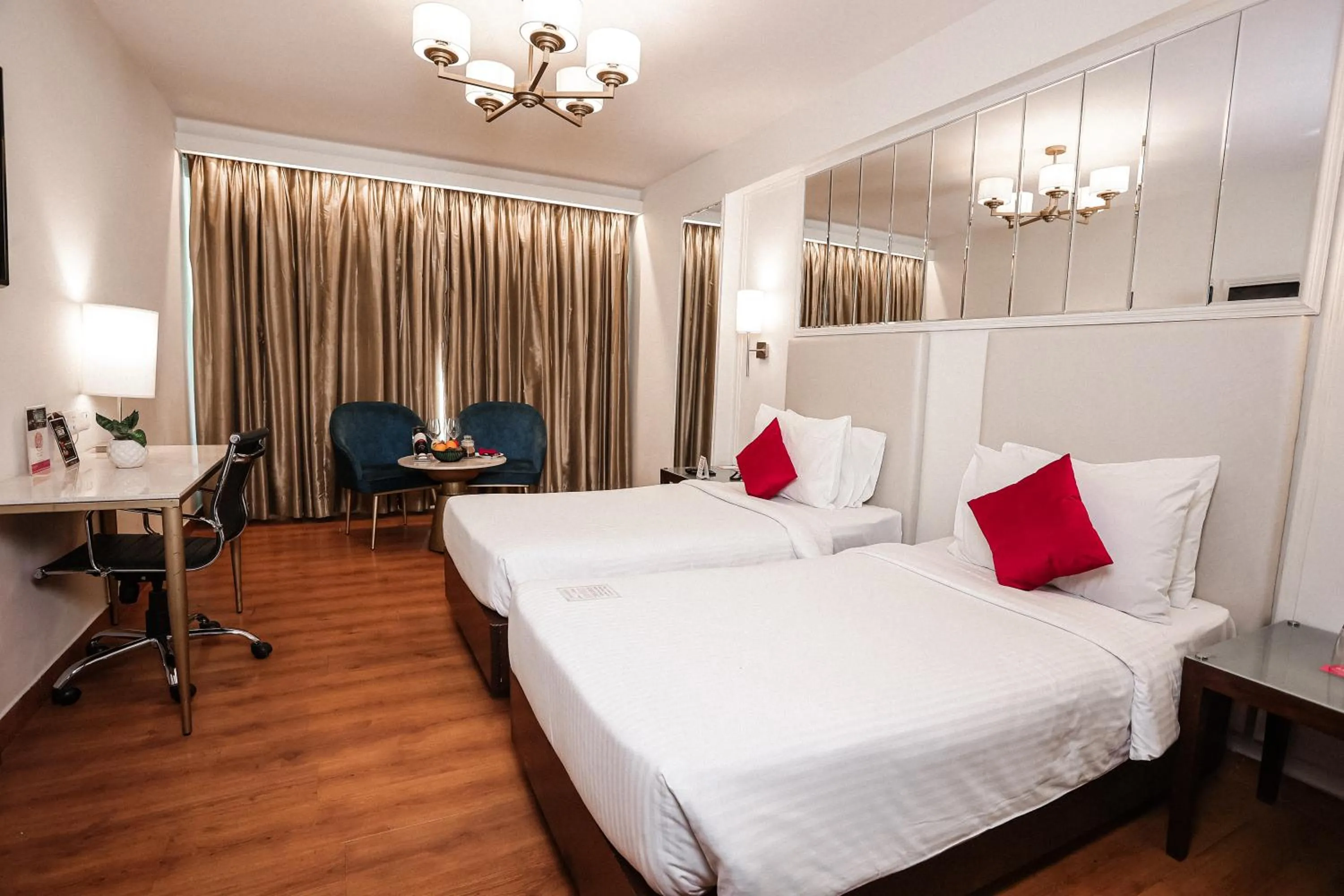 Premium Twin Room with Aravalli View- Early check in and late checkout (subject to availability) in Ramada by Wyndham Jaipur North