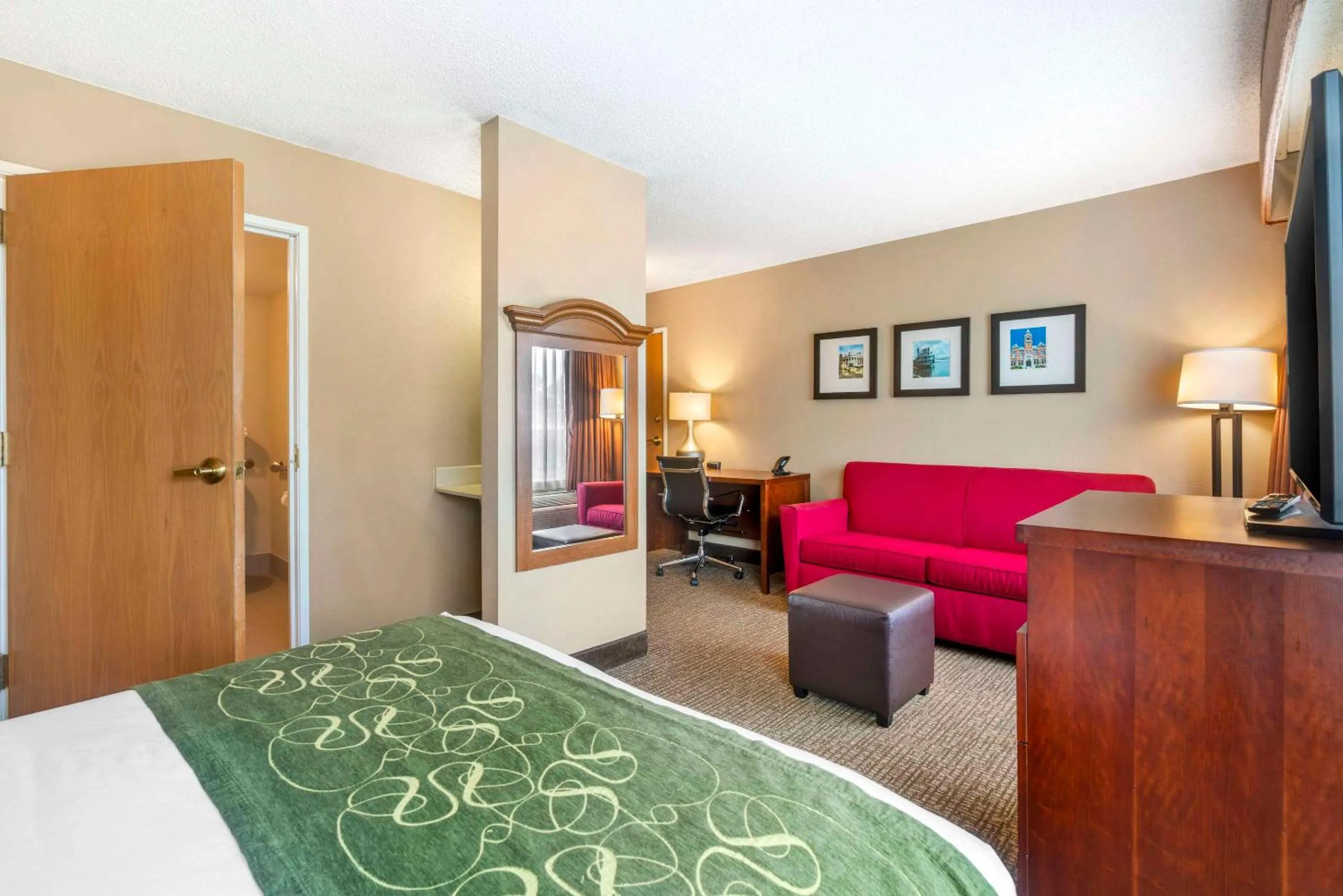 Queen Suite with Sofa Bed - Disability Access/Non-Smoking in Comfort Suites Wilmington near Downtown