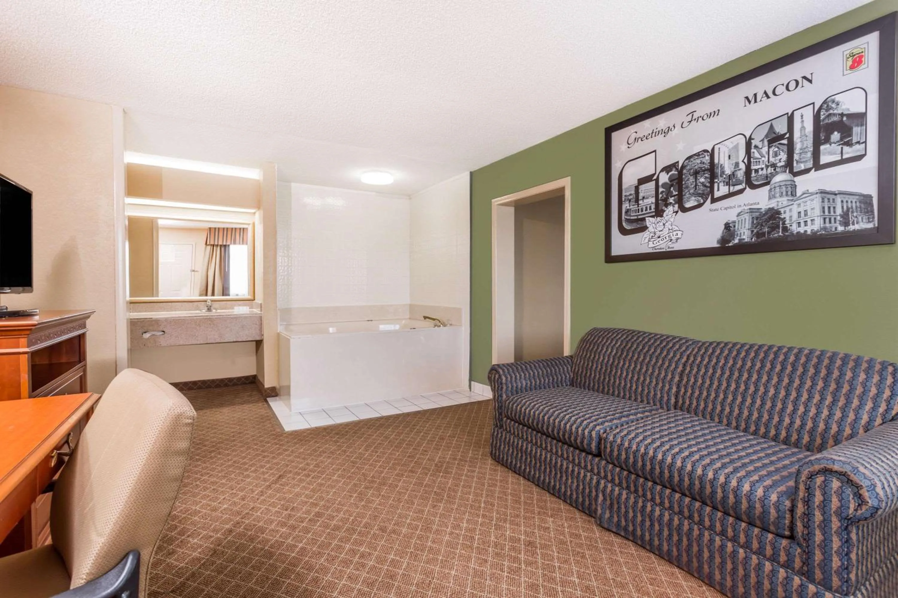 Two-Room King Suite - Non-Smoking in Super 8 by Wyndham Macon West