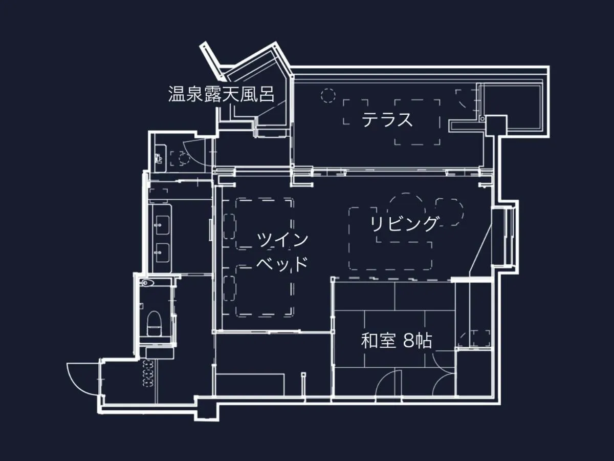 Ocean Villa B with open-air bath - Non-Smoking (2nd Floor) in Awaji Yumesenkei