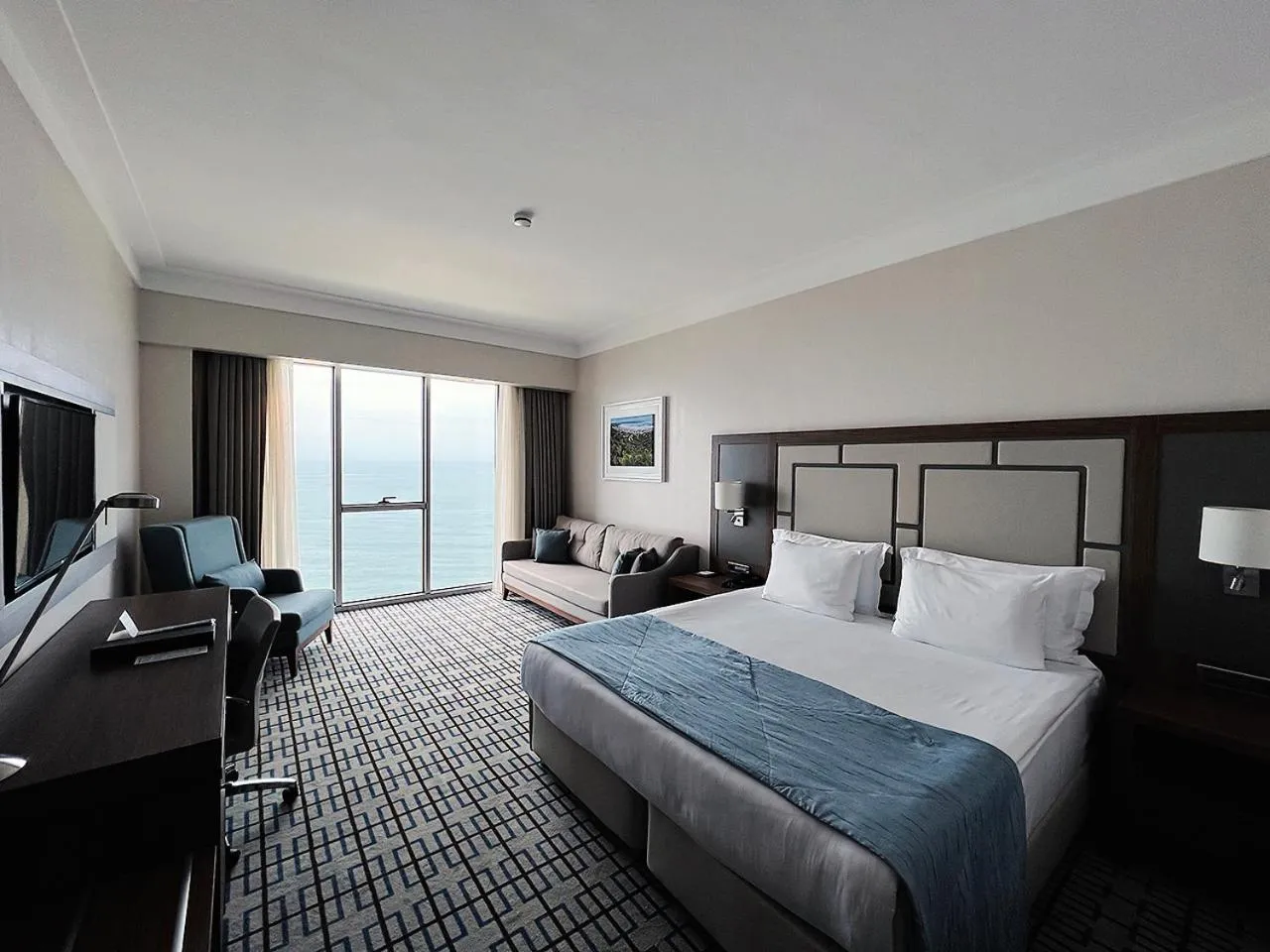 King Room with One King Bed and Sofa Bed - Sea View in Ramada Plaza by Wyndham Rize