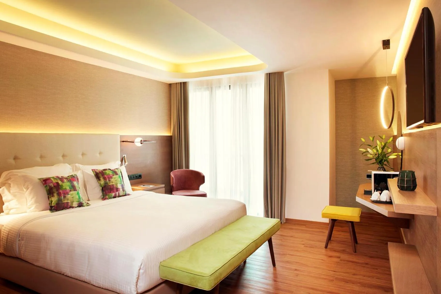 Superior Twin Room with Atrium View - Non-Smoking in Zeus Essence Wyndham Athens Residence