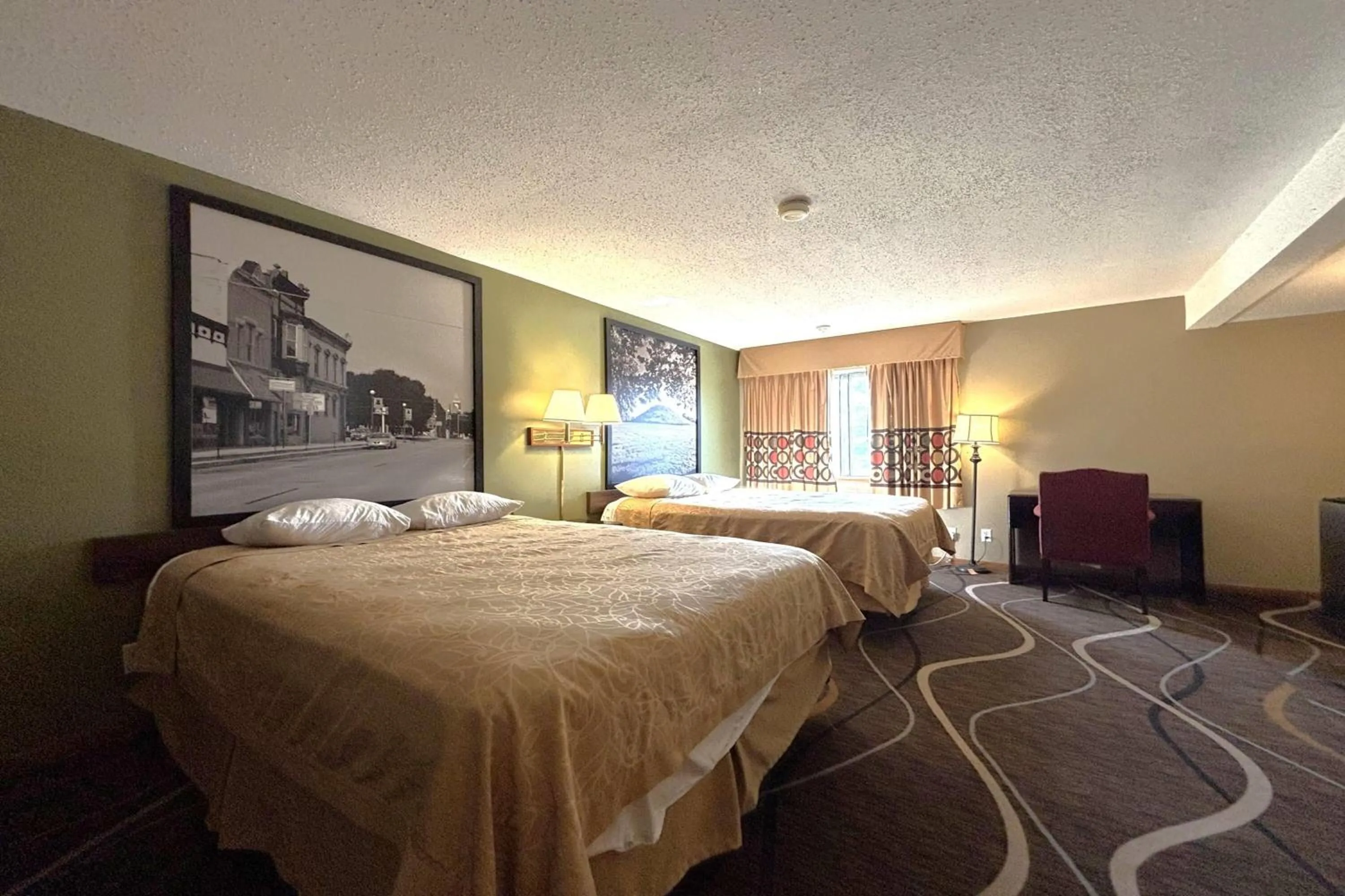 Double Room with Two Double Beds - Smoking in Super 8 by Wyndham Normal Bloomington