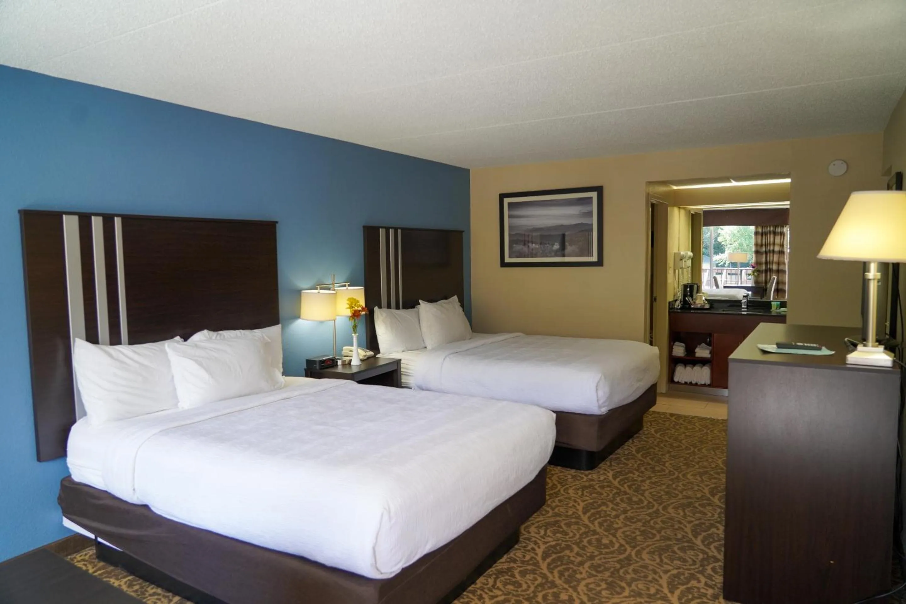 Queen Room with Pool View in Glenstone Lodge