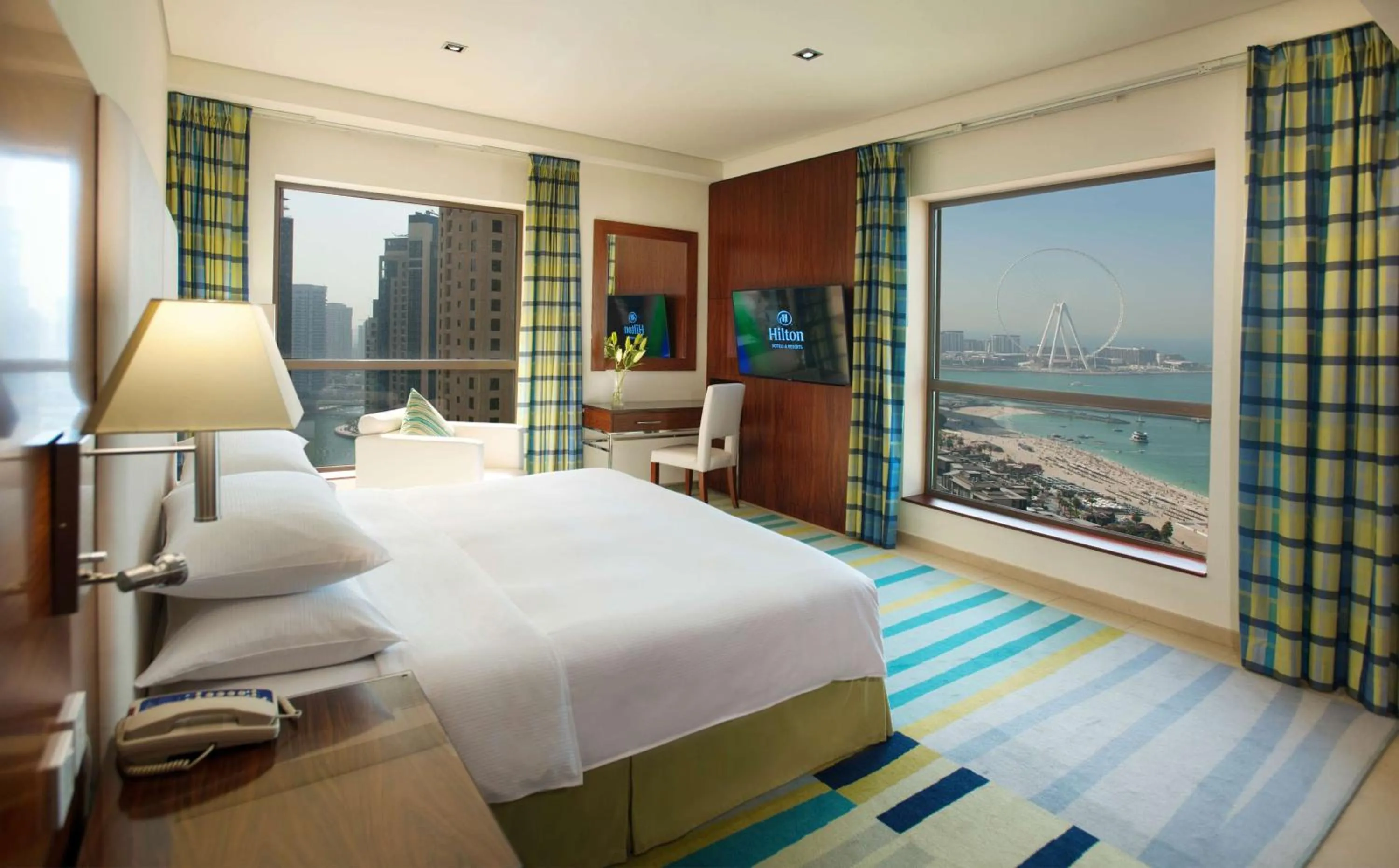 Two-Bedroom Family Suite with Sea View and Balcony  in Hilton Dubai The Walk
