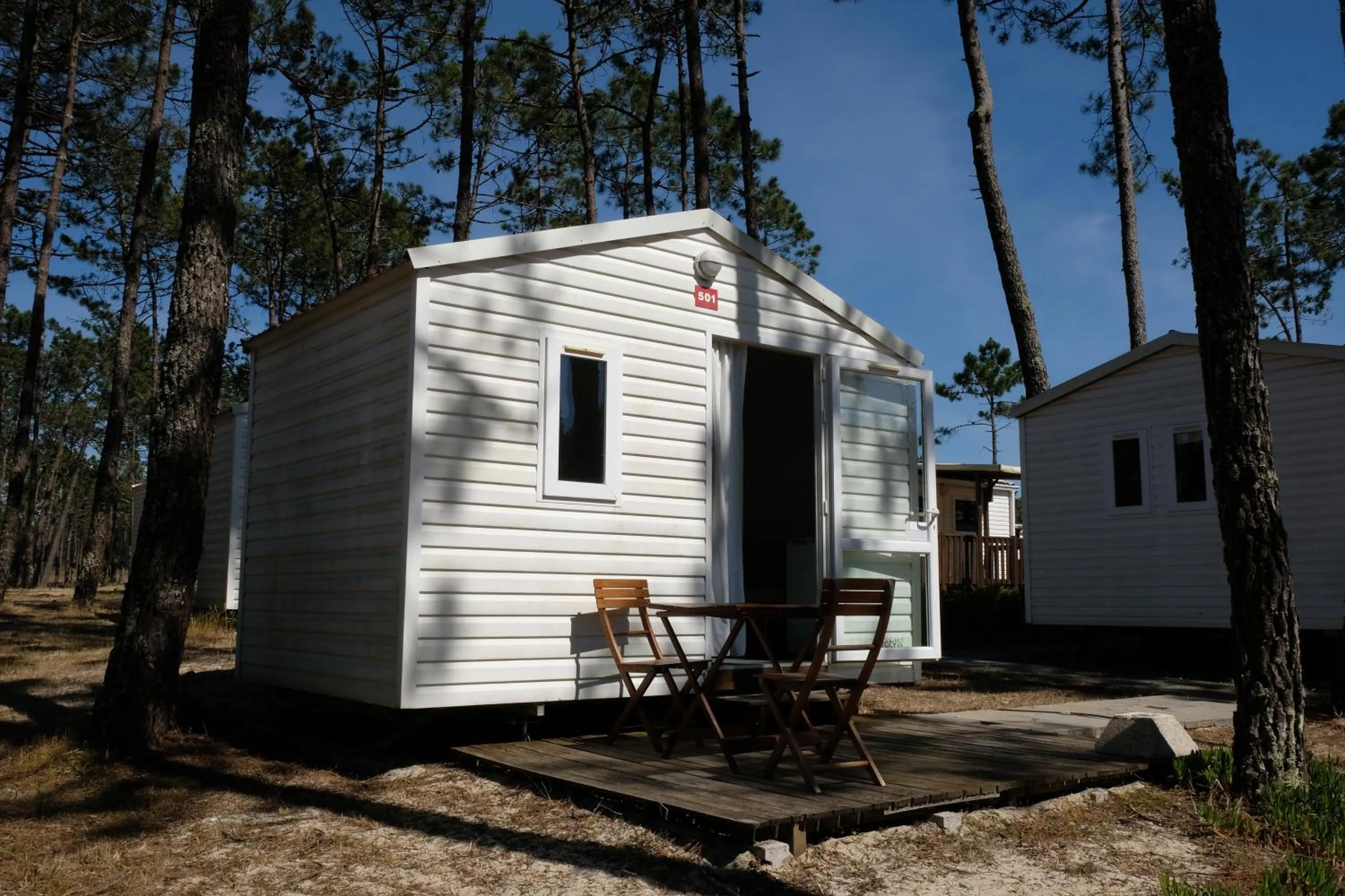 Caravan with Shared Bathroom in Parque de Campismo Orbitur Vagueira