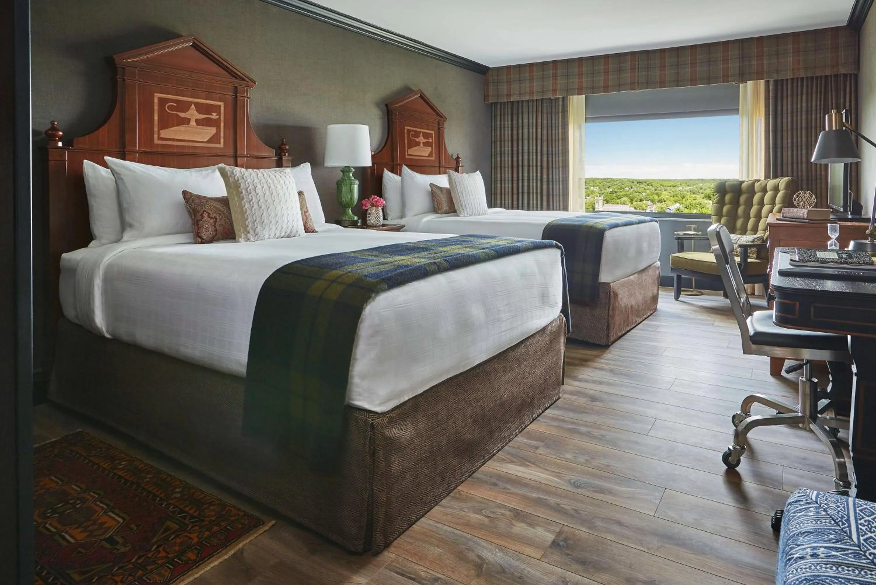 Graduate Queen Room with Two Queen Beds in Graduate by Hilton Ann Arbor