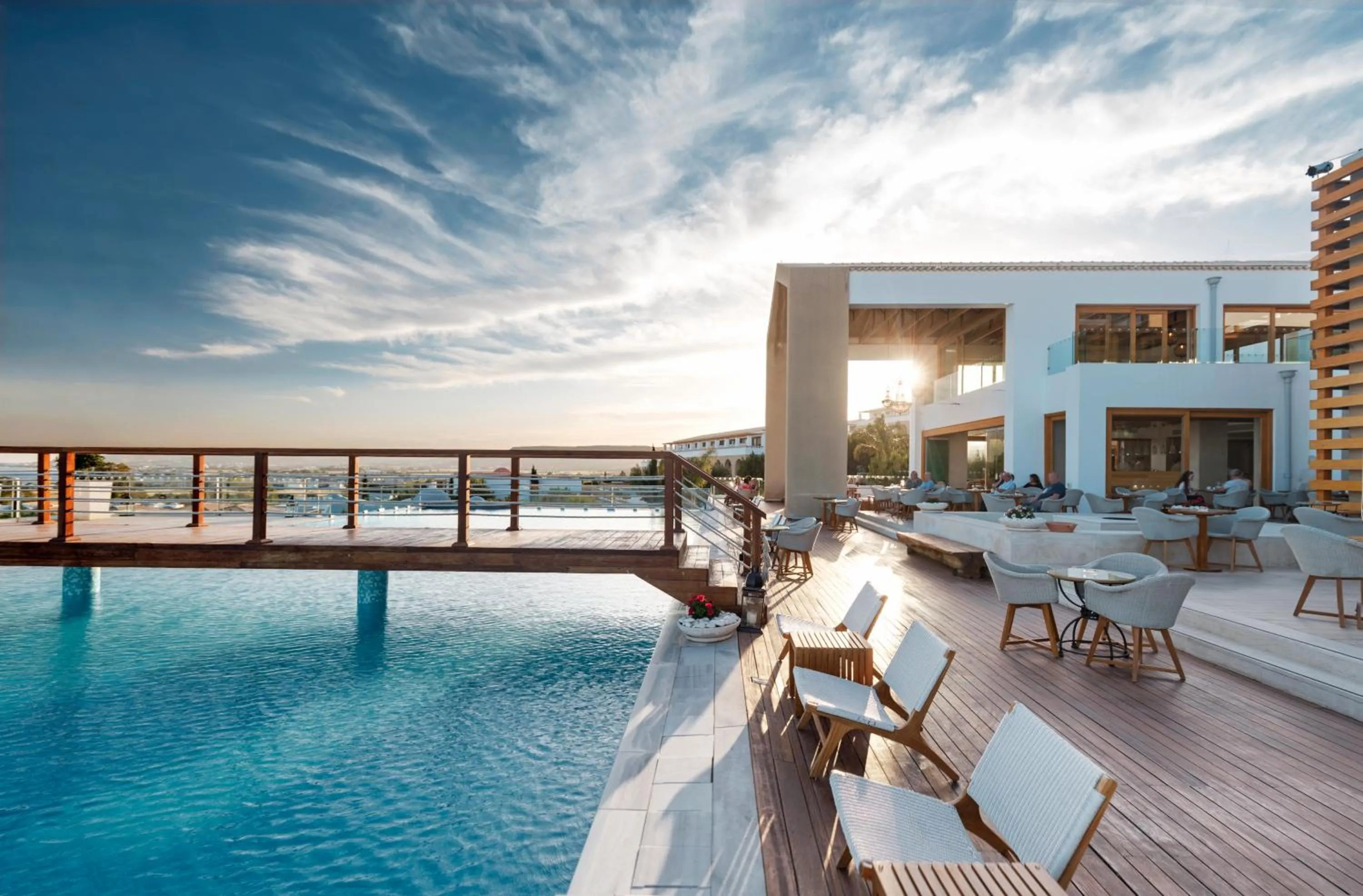 Balcony/Terrace in Mitsis Selection Blue Domes