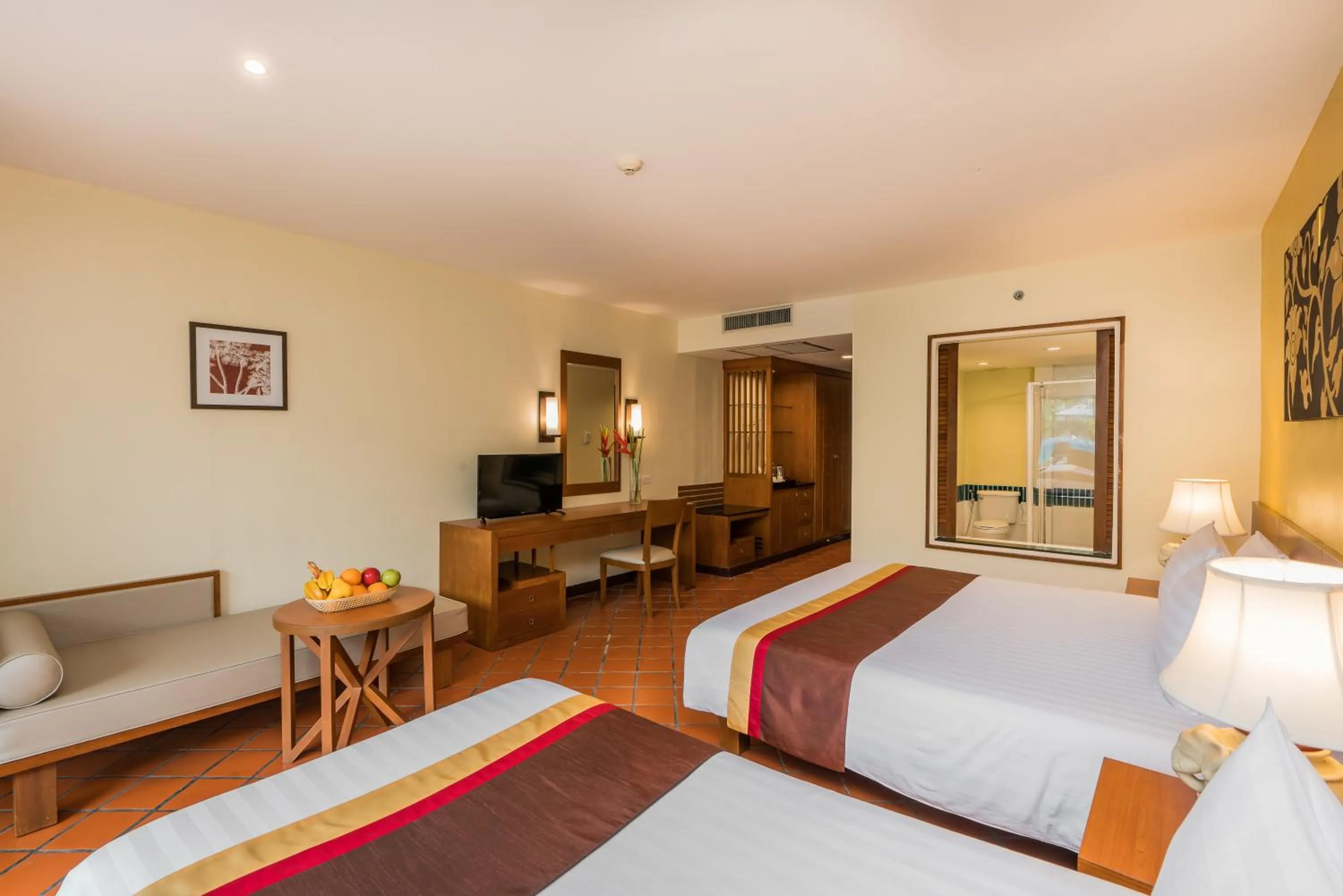 Superior Double or Twin Room with Pool View in Naithonburi Beach Resort - SHA Extra Plus