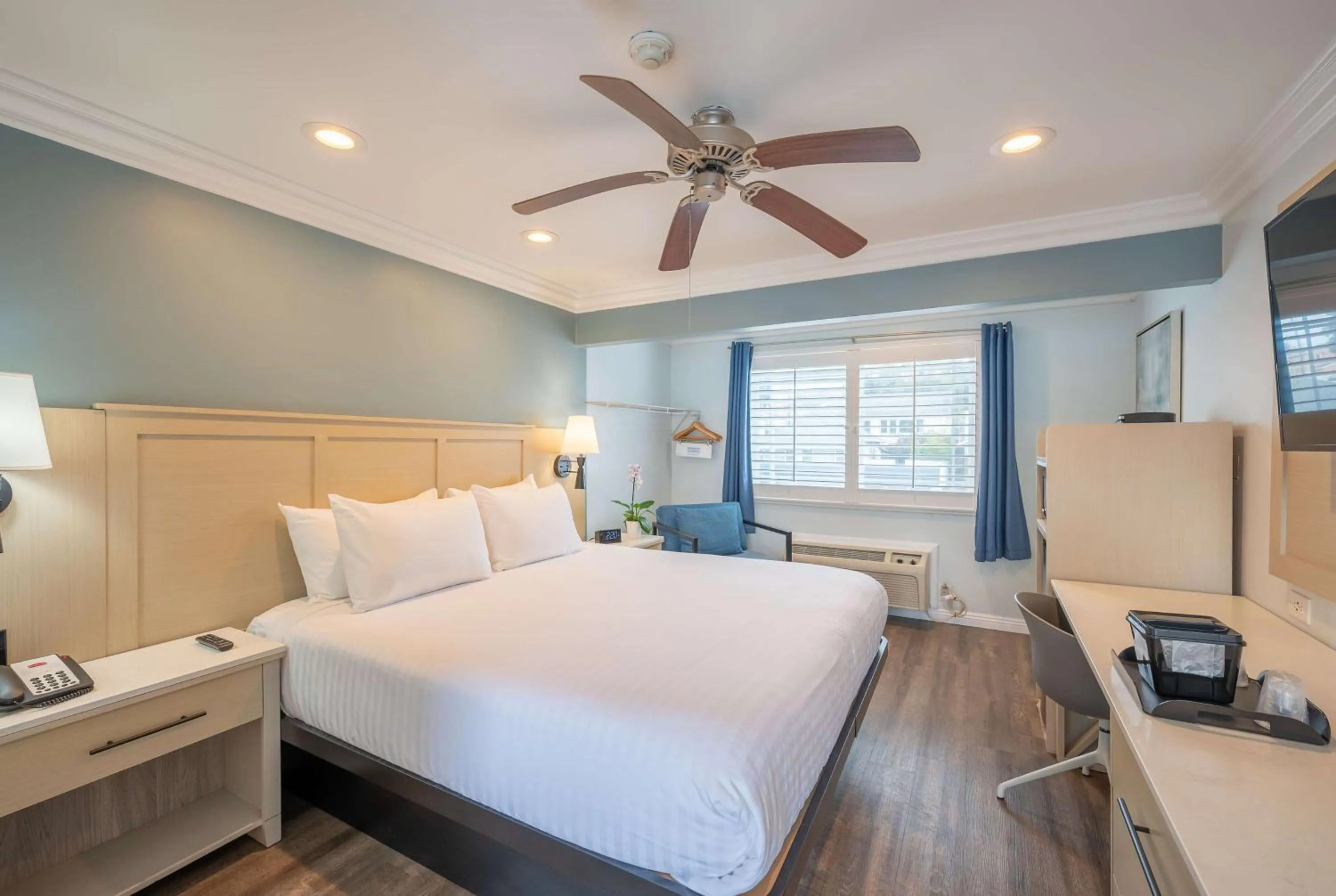 King Room with Roll-In Shower - Mobility/Hearing Accessible - Non-Smoking in Ramada by Wyndham Redondo Beach