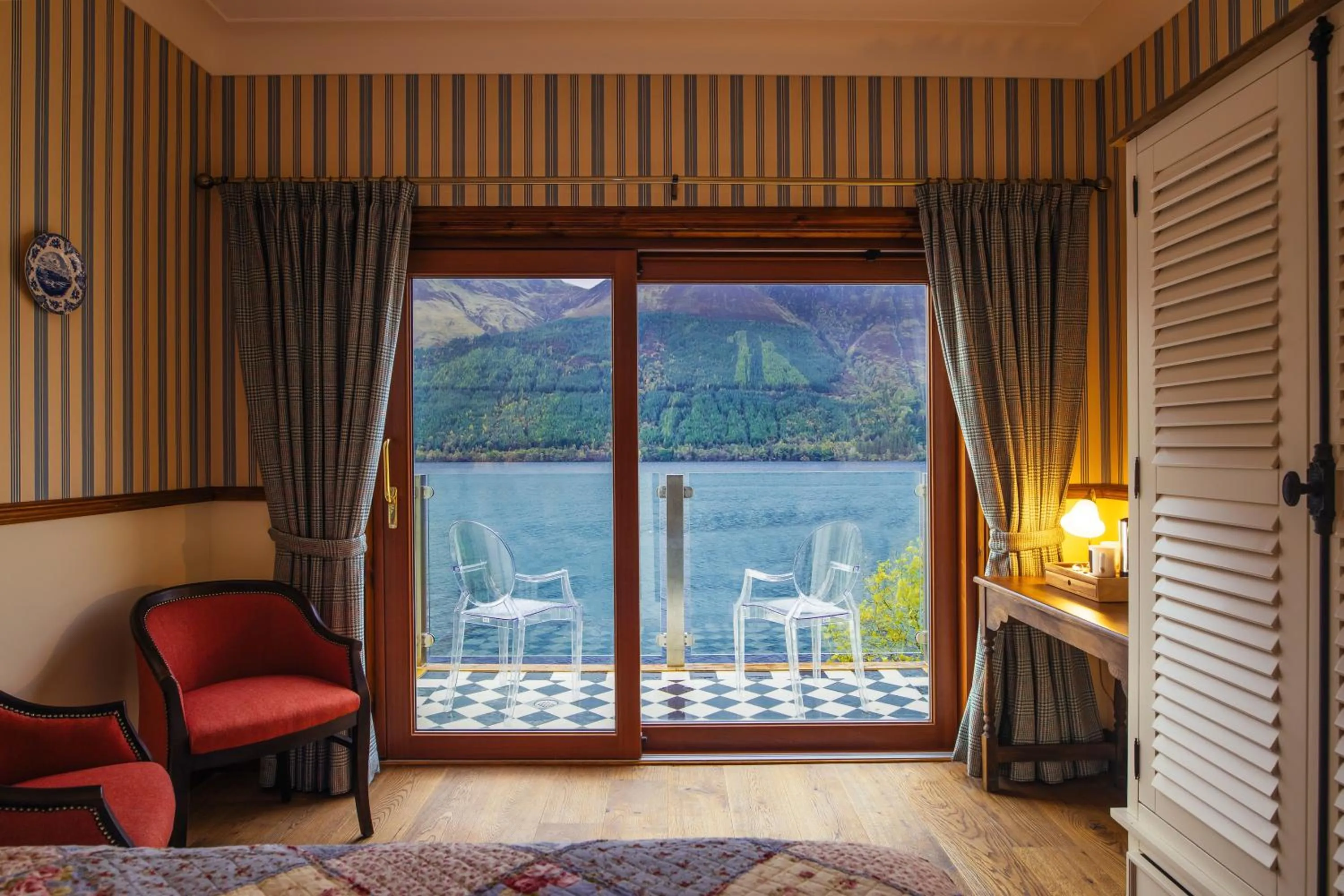 Luxury Loch View Room in The Whispering Pine Lodge