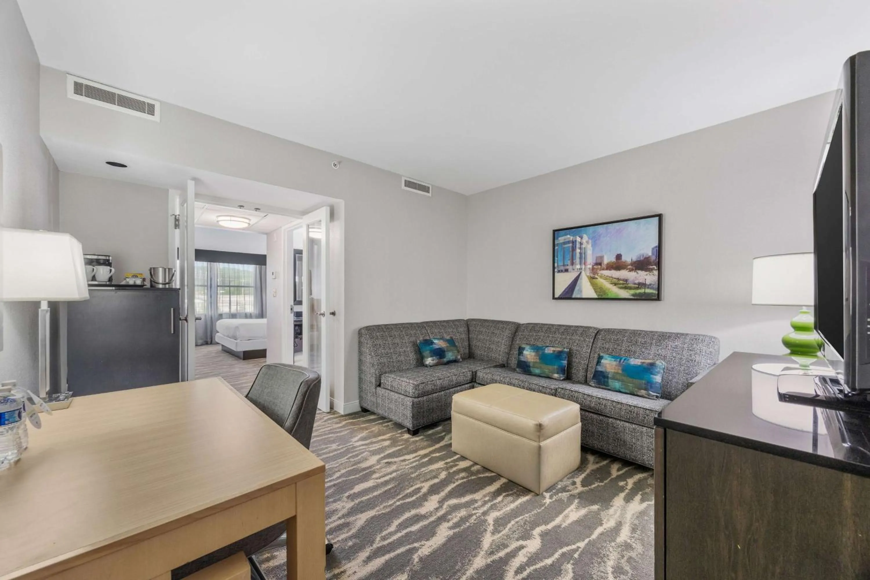 Two-Room King Suite with Courtyard View - Non-Smoking in DoubleTree Suites by Hilton Hotel Huntsville South