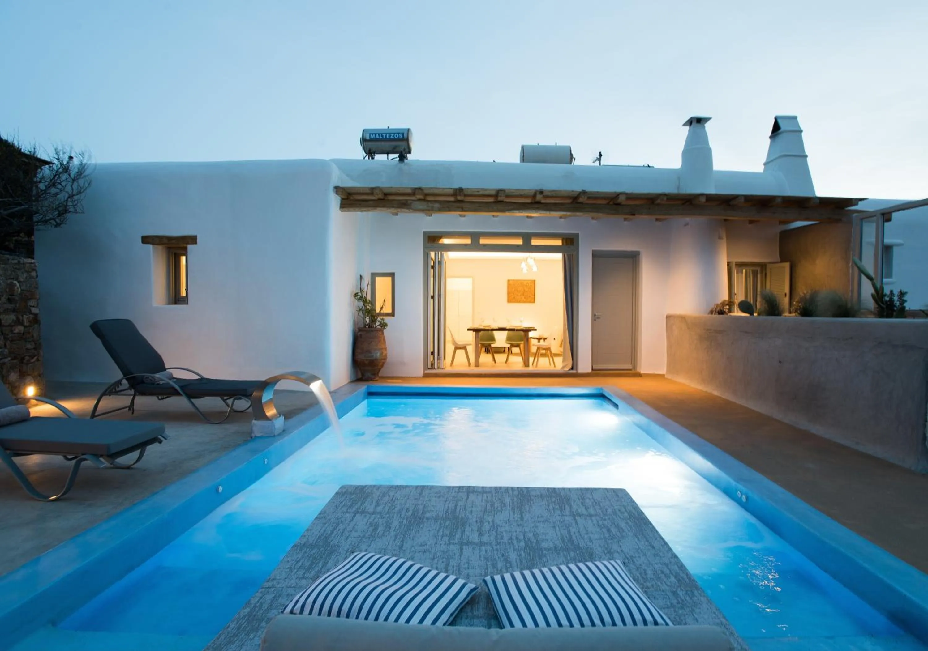Superior Two-Bedroom Apartment with Private Pool in Mykonos Village