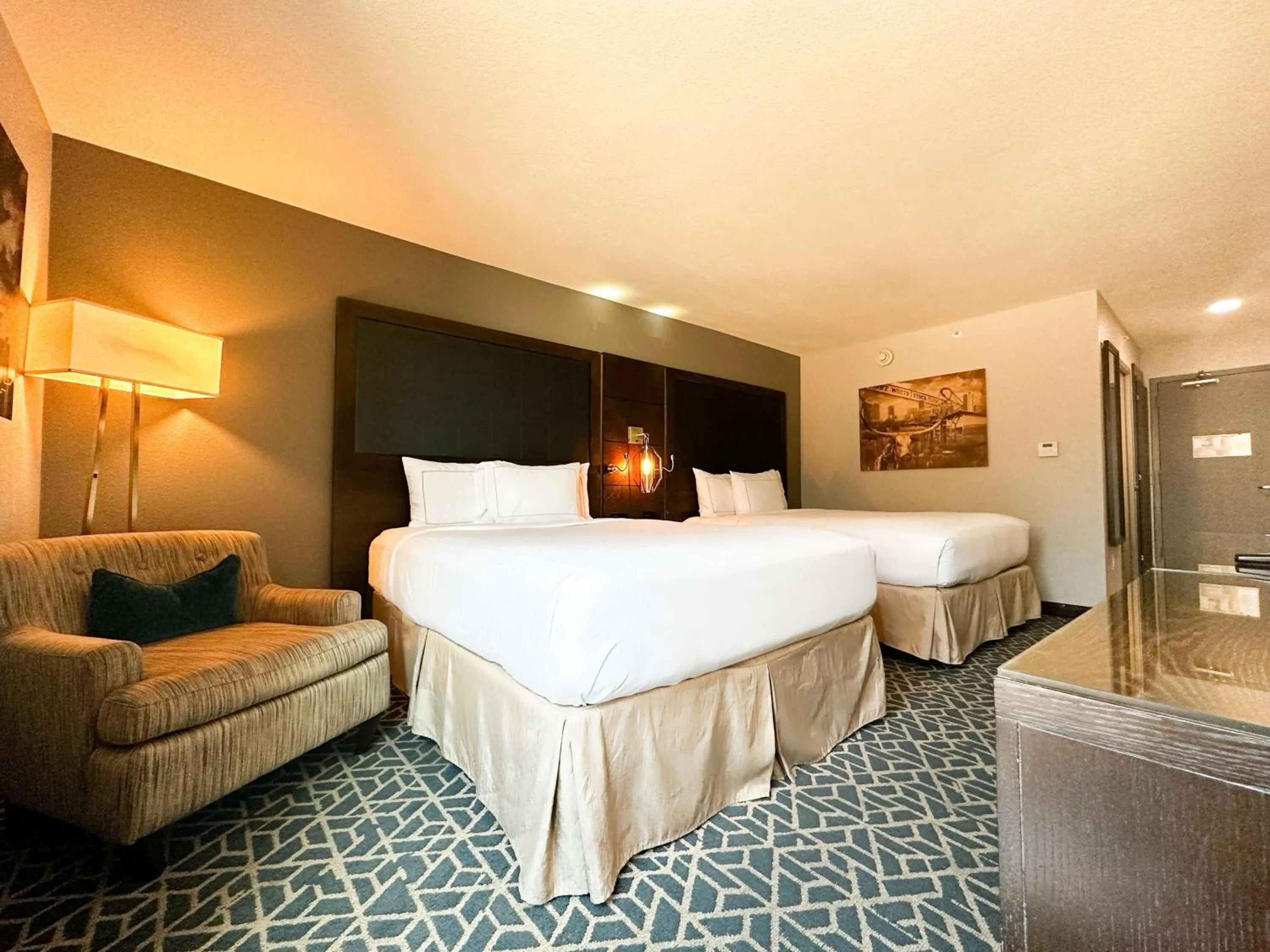 Queen Room with Two Queen Beds - Patio and Pool Access in Doubletree by Hilton Arlington DFW South